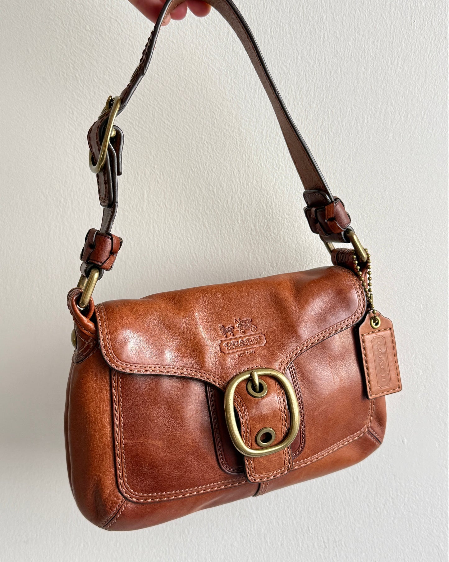 Super Rare Coach Bleecker Leather Shoulder Bag