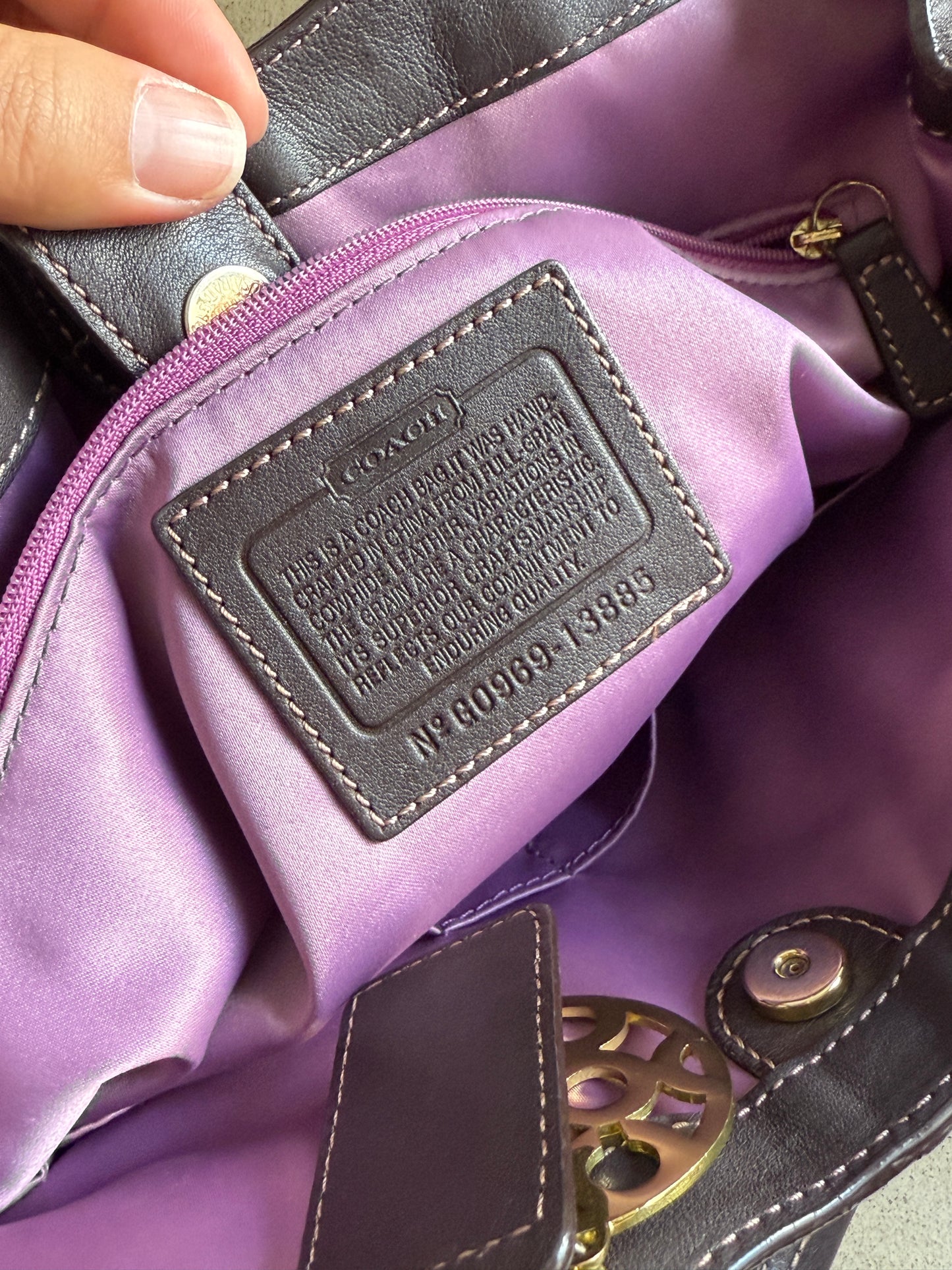 Rare Coach Leather Shoulder Bag