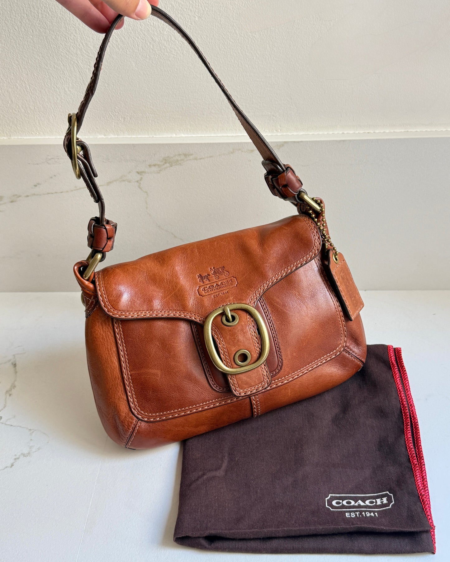 Super Rare Coach Bleecker Leather Shoulder Bag