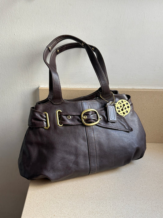 Rare Coach Leather Shoulder Bag
