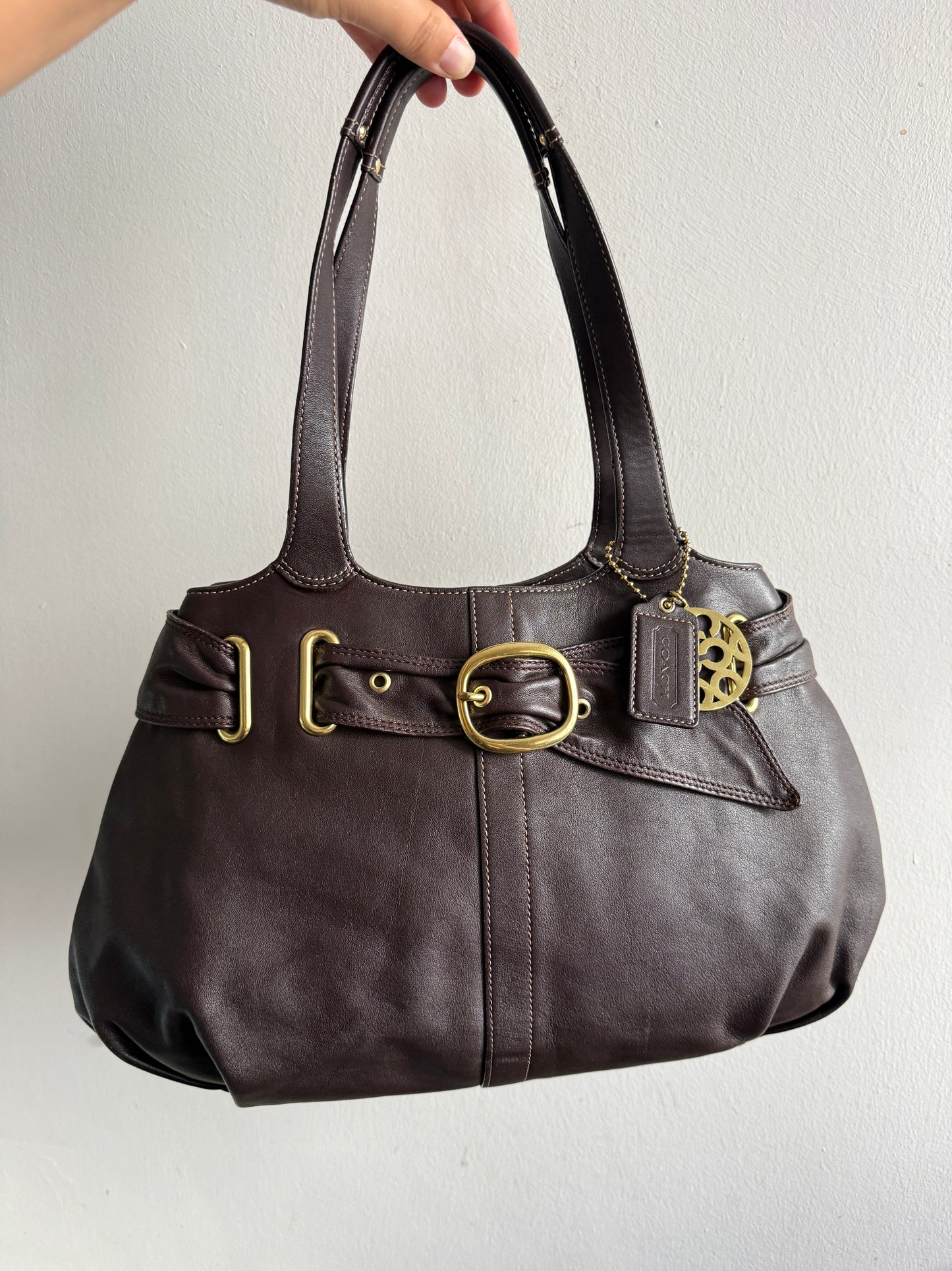 Rare Coach Leather Shoulder Bag