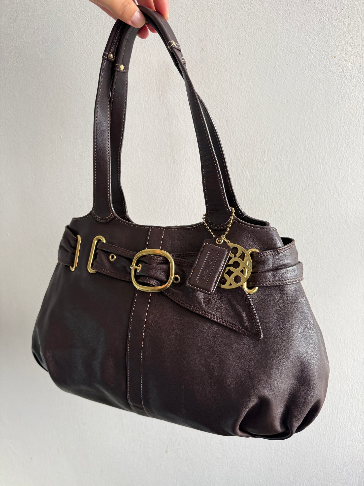 Rare Coach Leather Shoulder Bag