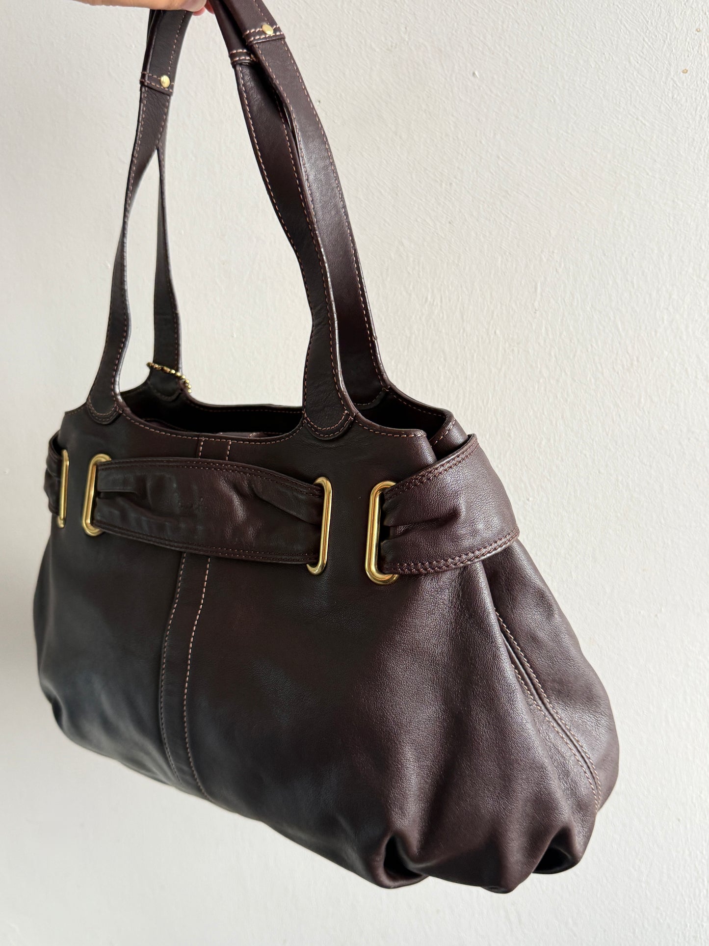 Rare Coach Leather Shoulder Bag