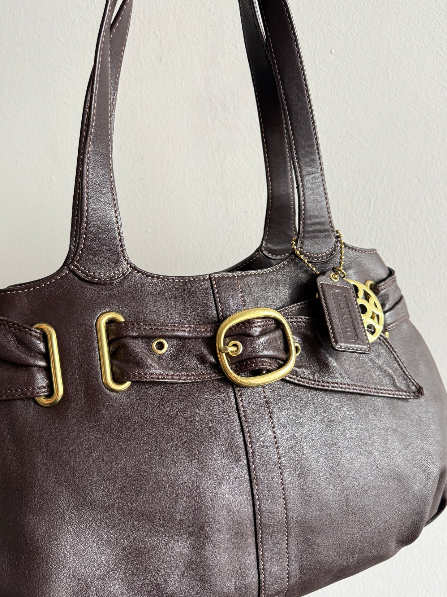 Rare Coach Leather Shoulder Bag