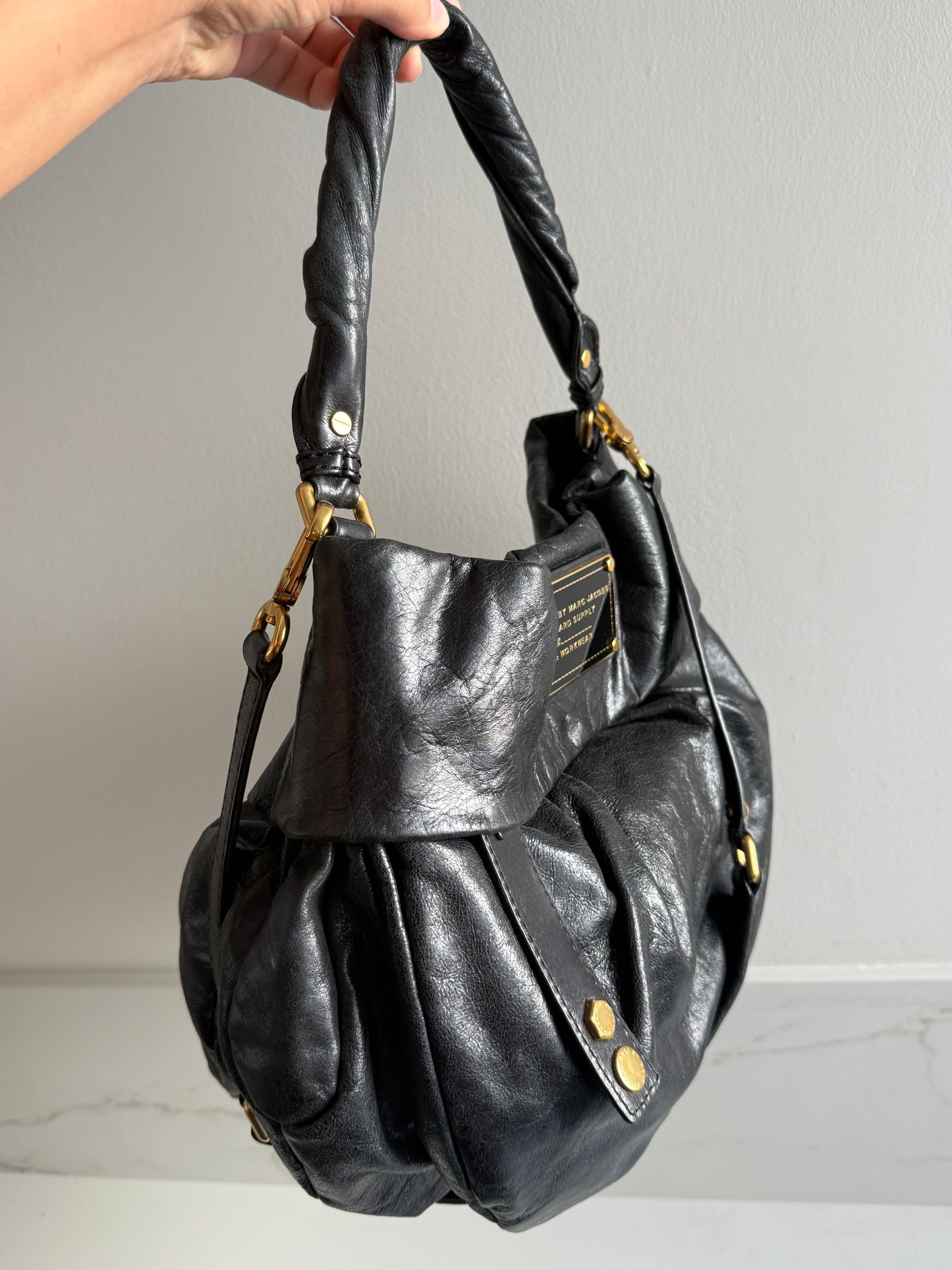 Marc by Marc Jacobs Black Leather Shoulder Bag