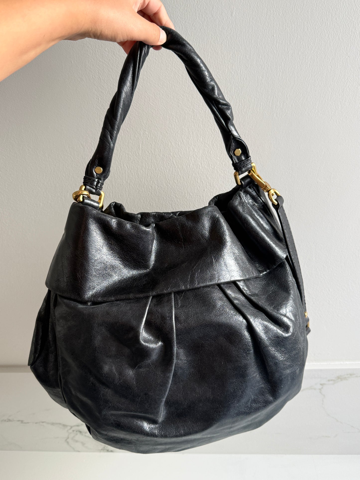 Marc by Marc Jacobs Black Leather Shoulder Bag