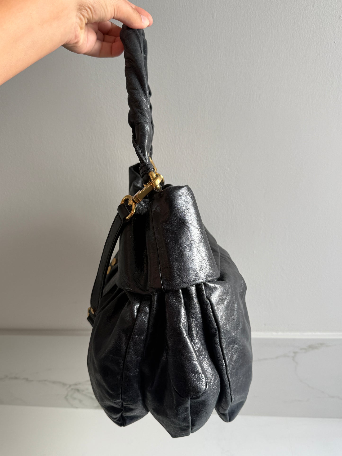 Marc by Marc Jacobs Black Leather Shoulder Bag