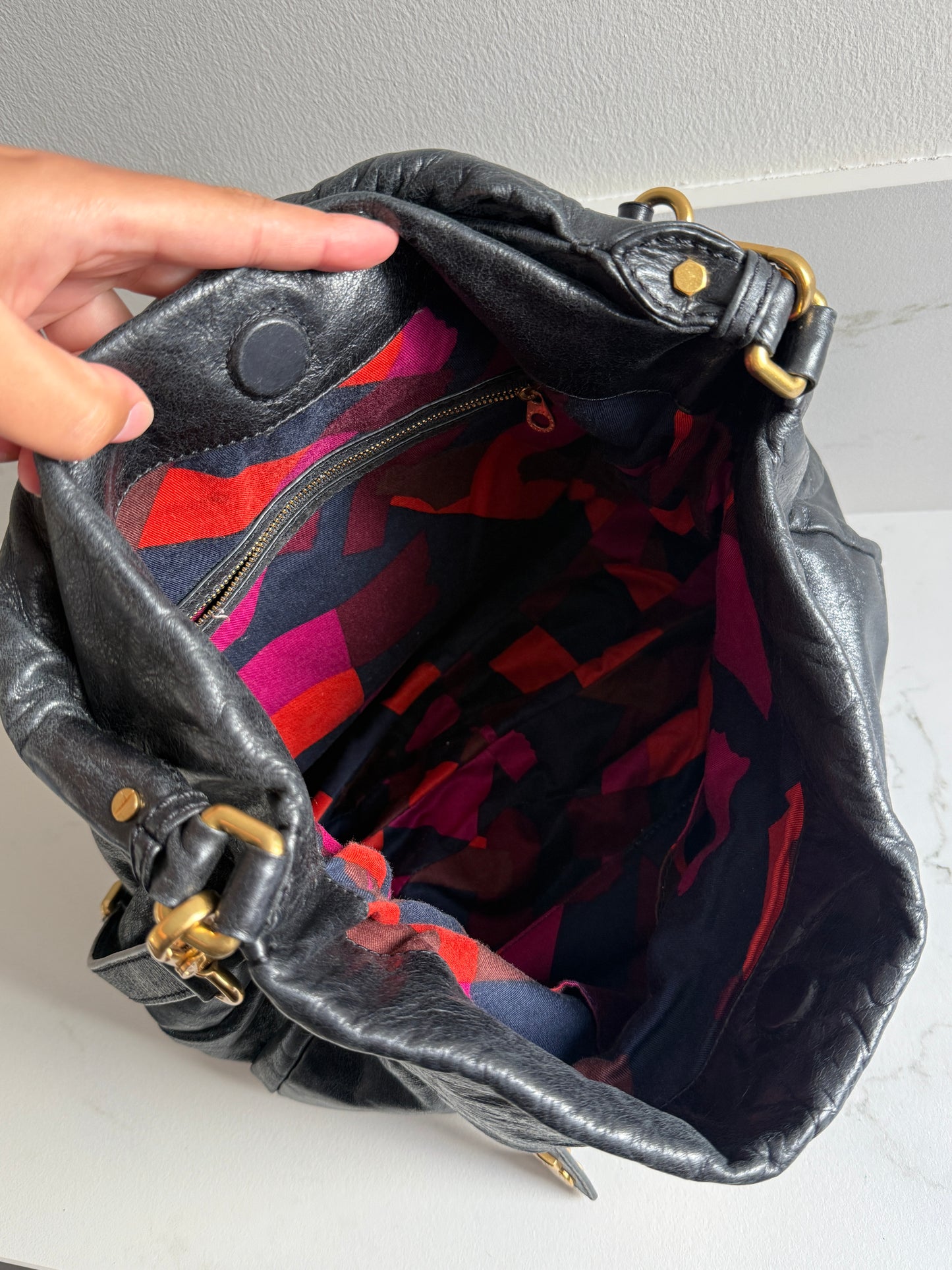 Marc by Marc Jacobs Black Leather Shoulder Bag