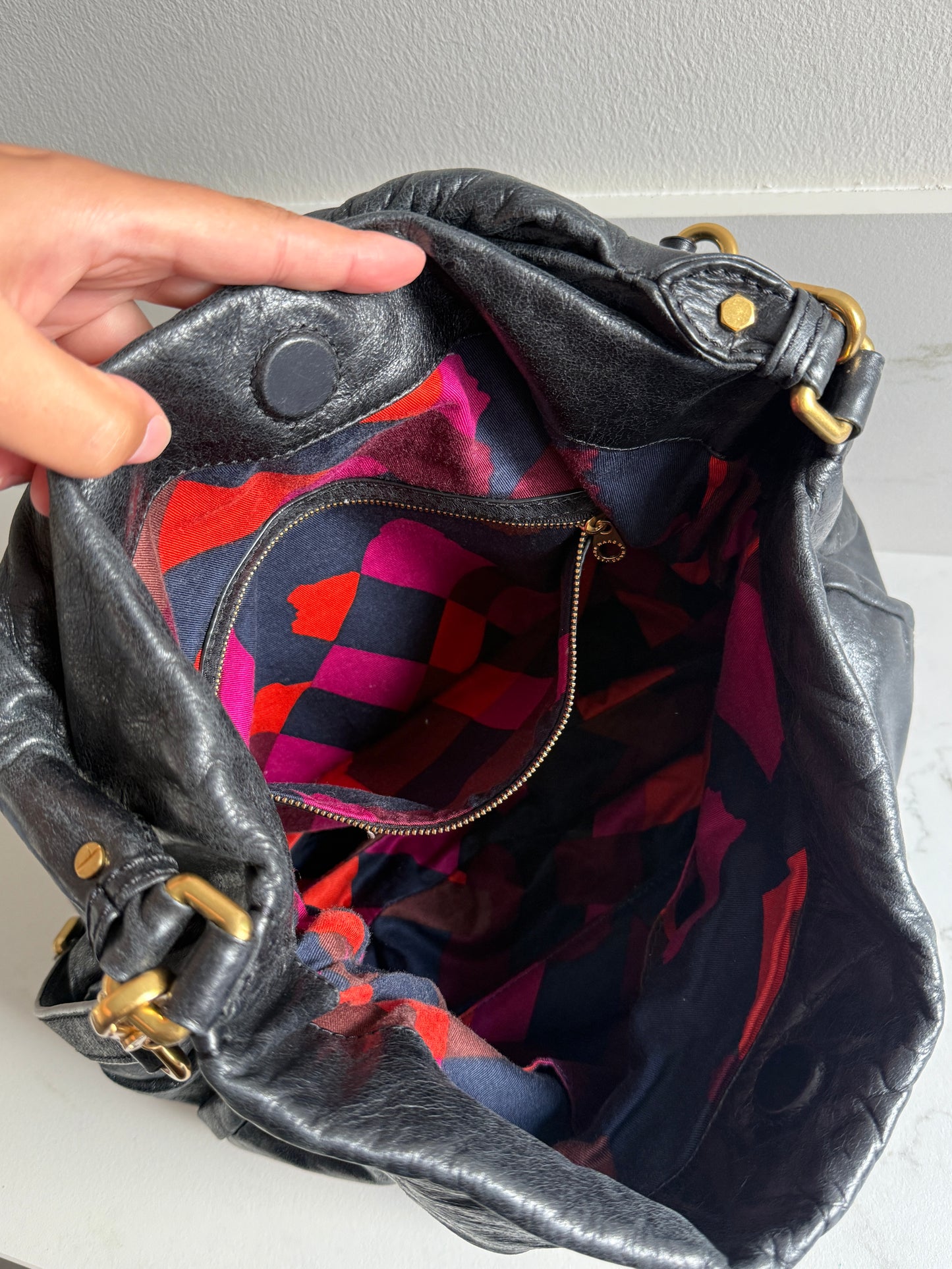 Marc by Marc Jacobs Black Leather Shoulder Bag