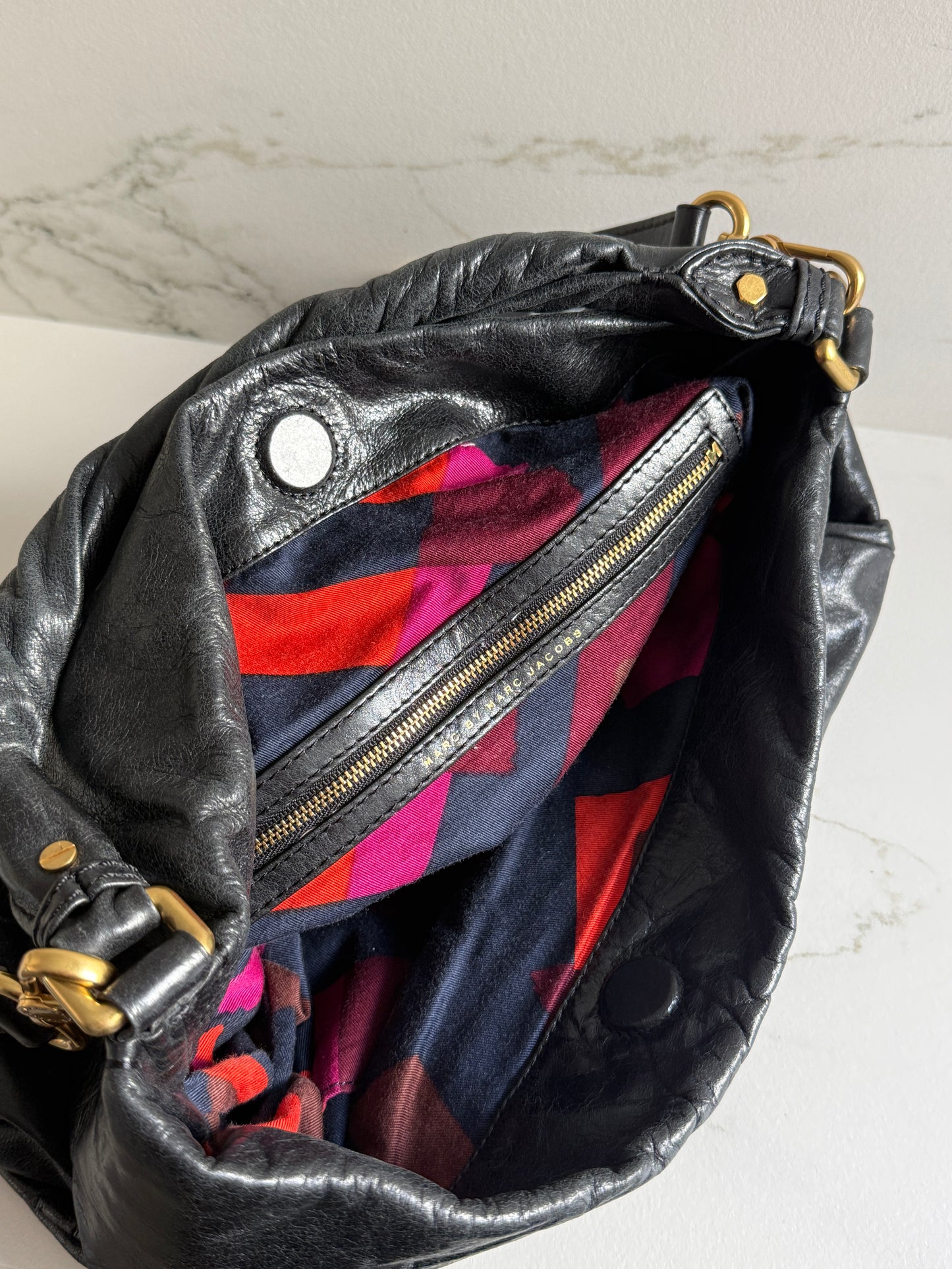 Marc by Marc Jacobs Black Leather Shoulder Bag
