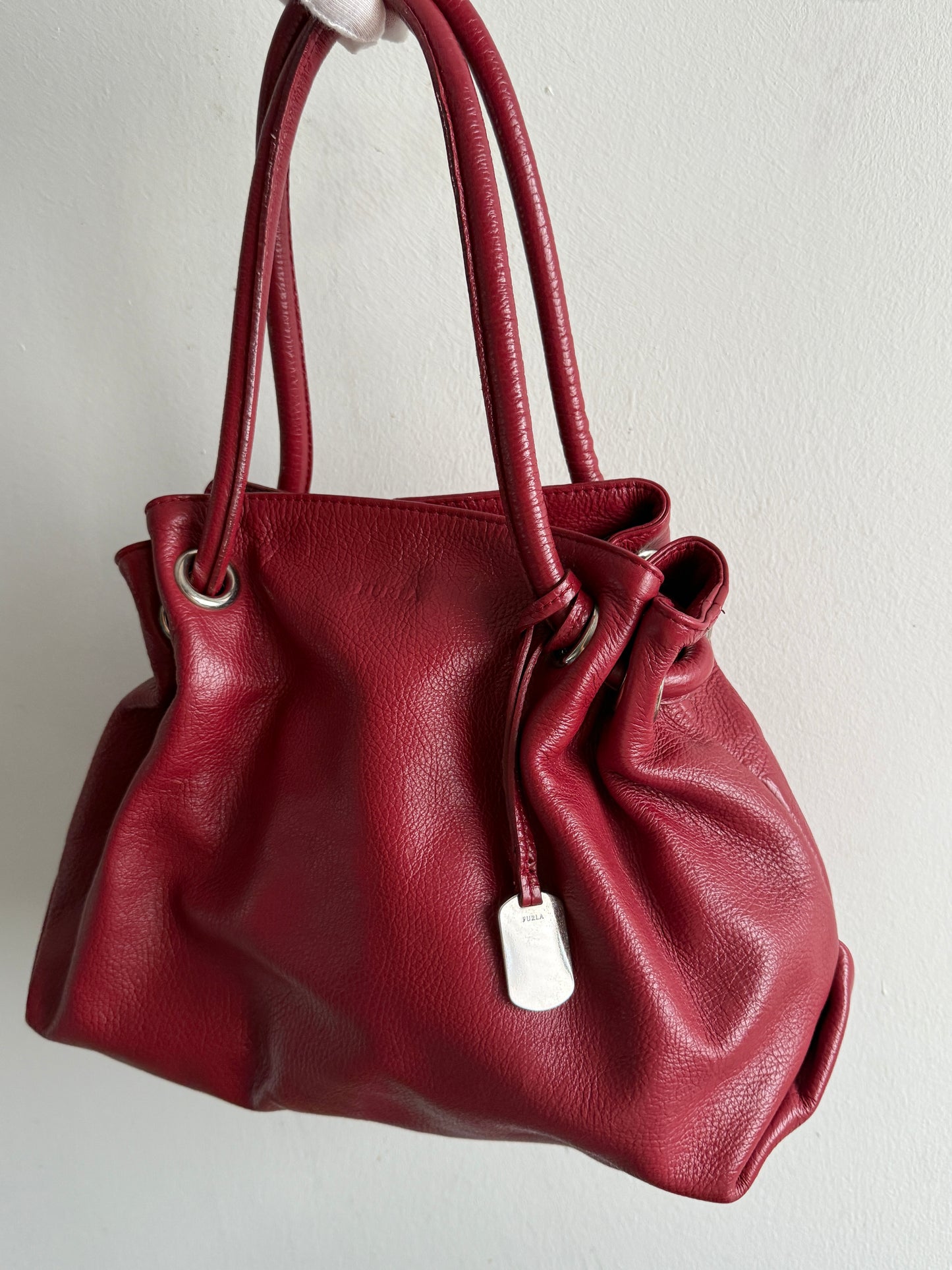 Rare Furla Leather Shoulder Bag