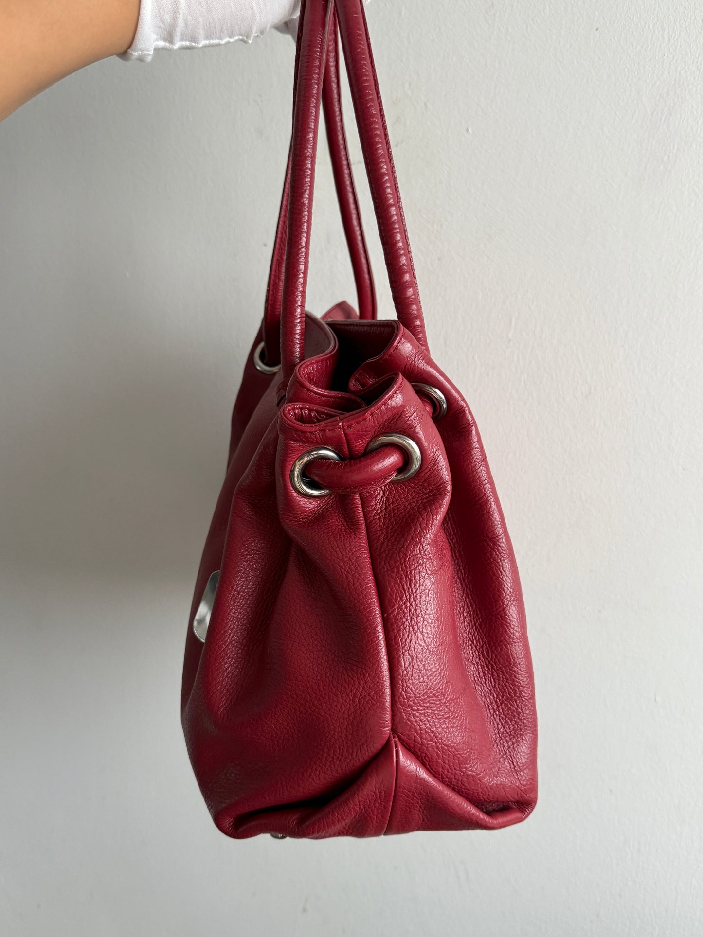 Rare Furla Leather Shoulder Bag