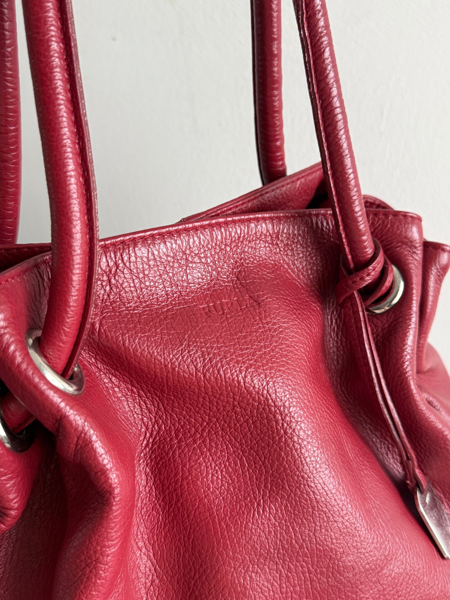 Rare Furla Leather Shoulder Bag