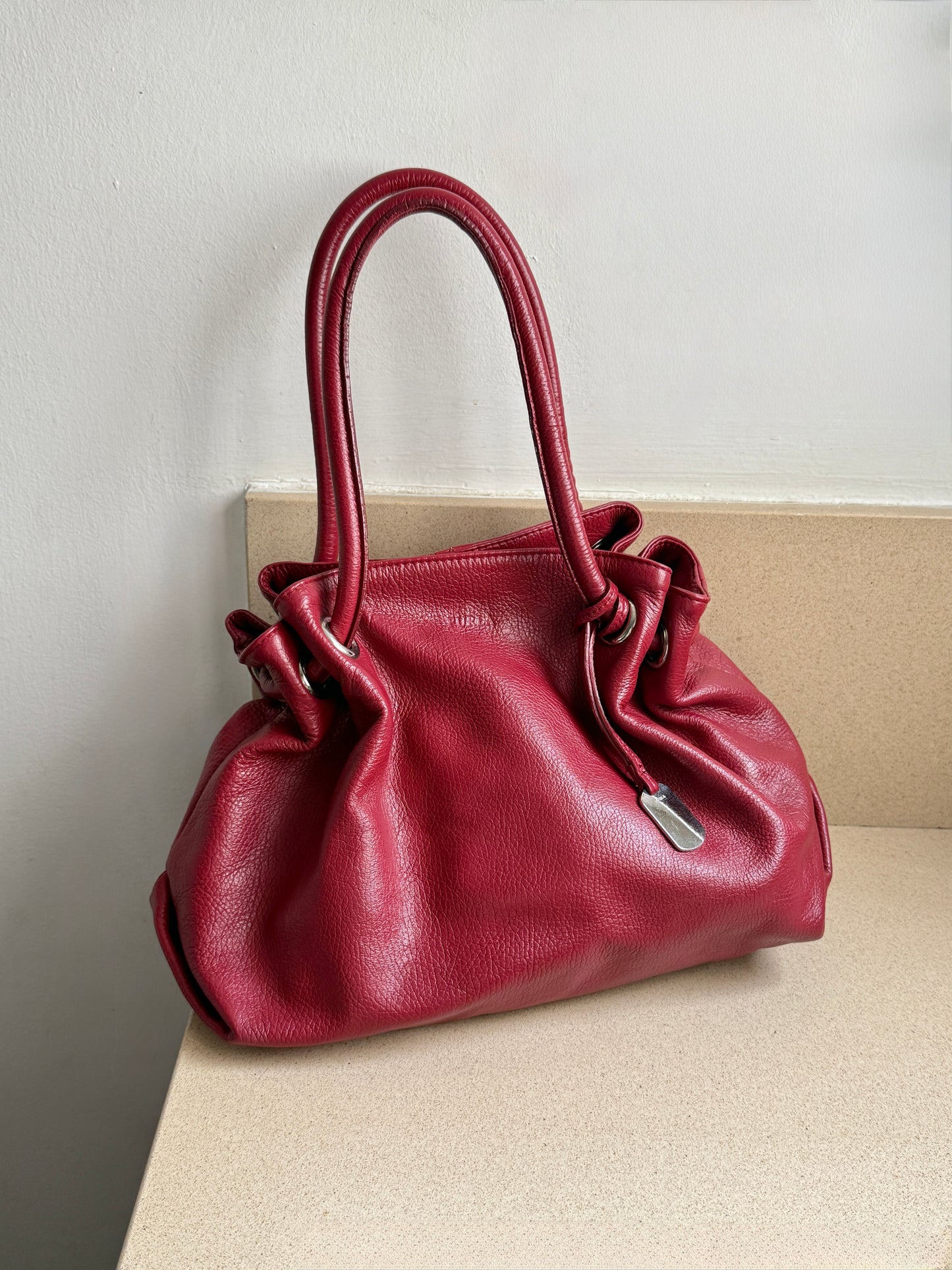 Rare Furla Leather Shoulder Bag