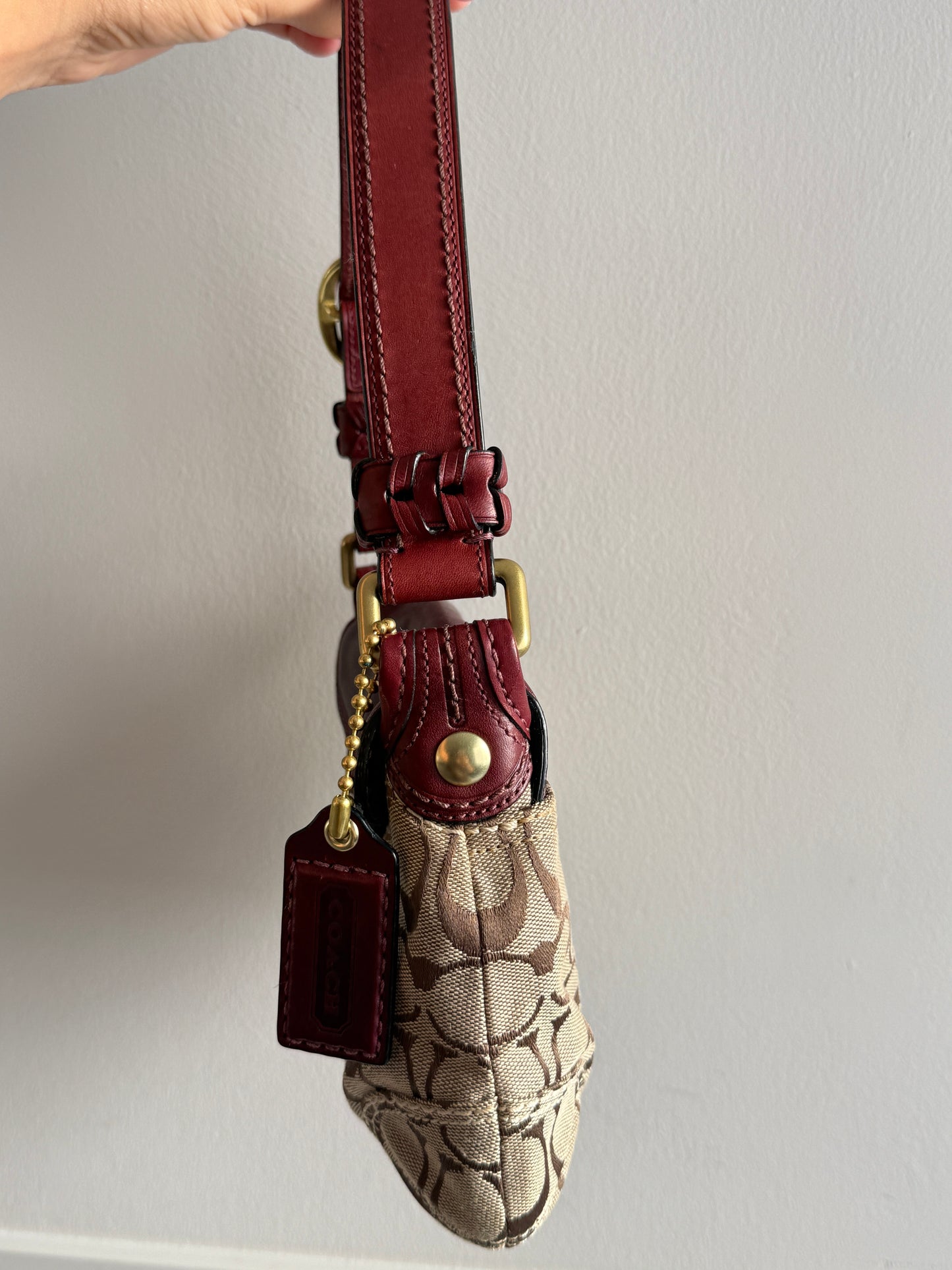 Super Rare Coach Bleecker Signature Shoulder Bag