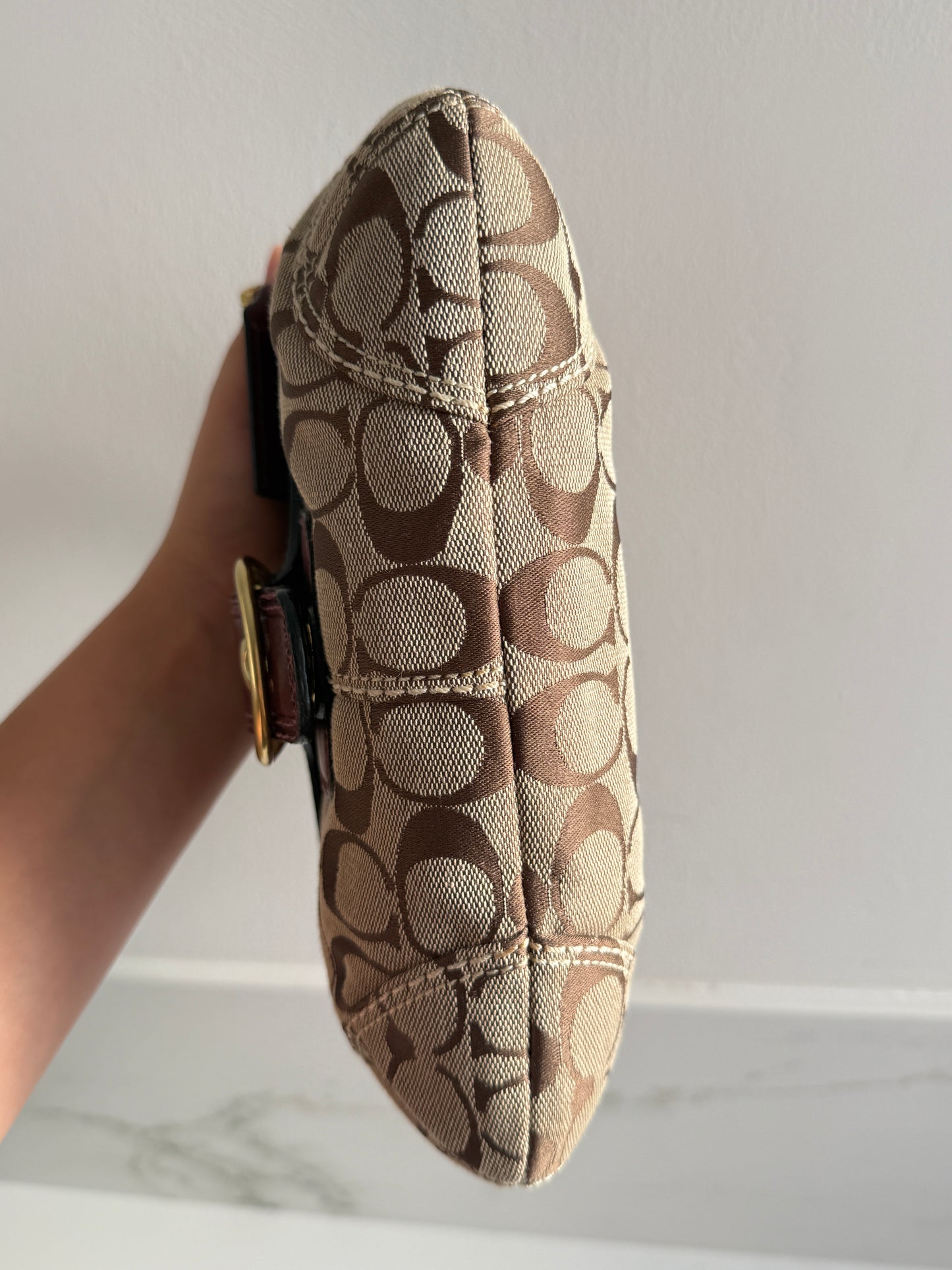 Super Rare Coach Bleecker Signature Shoulder Bag