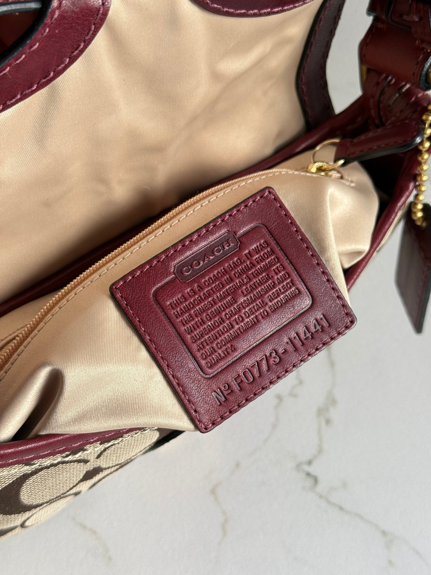 Super Rare Coach Bleecker Signature Shoulder Bag