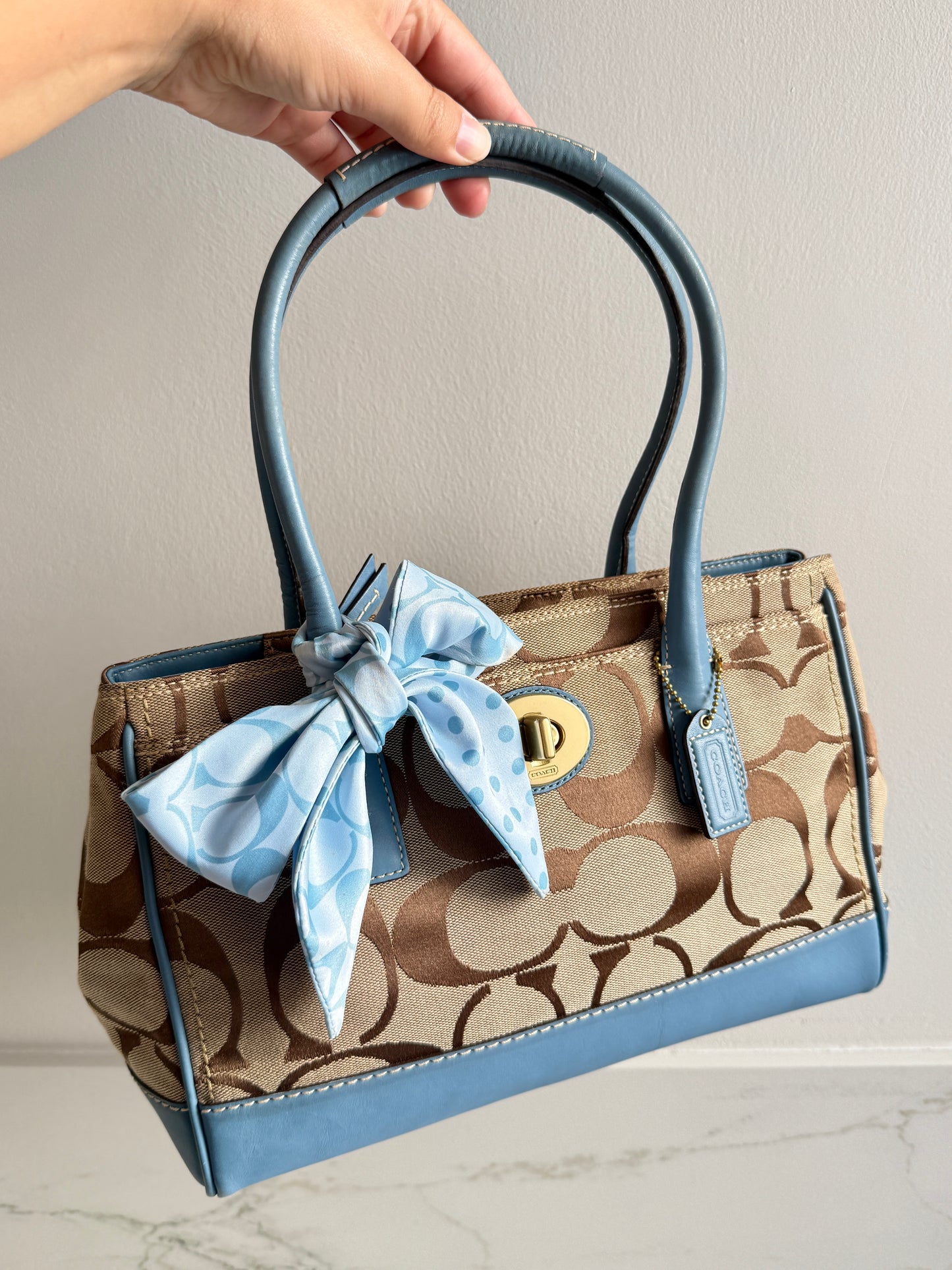 Coach Hampton Madeline Signature Shoulder Bag