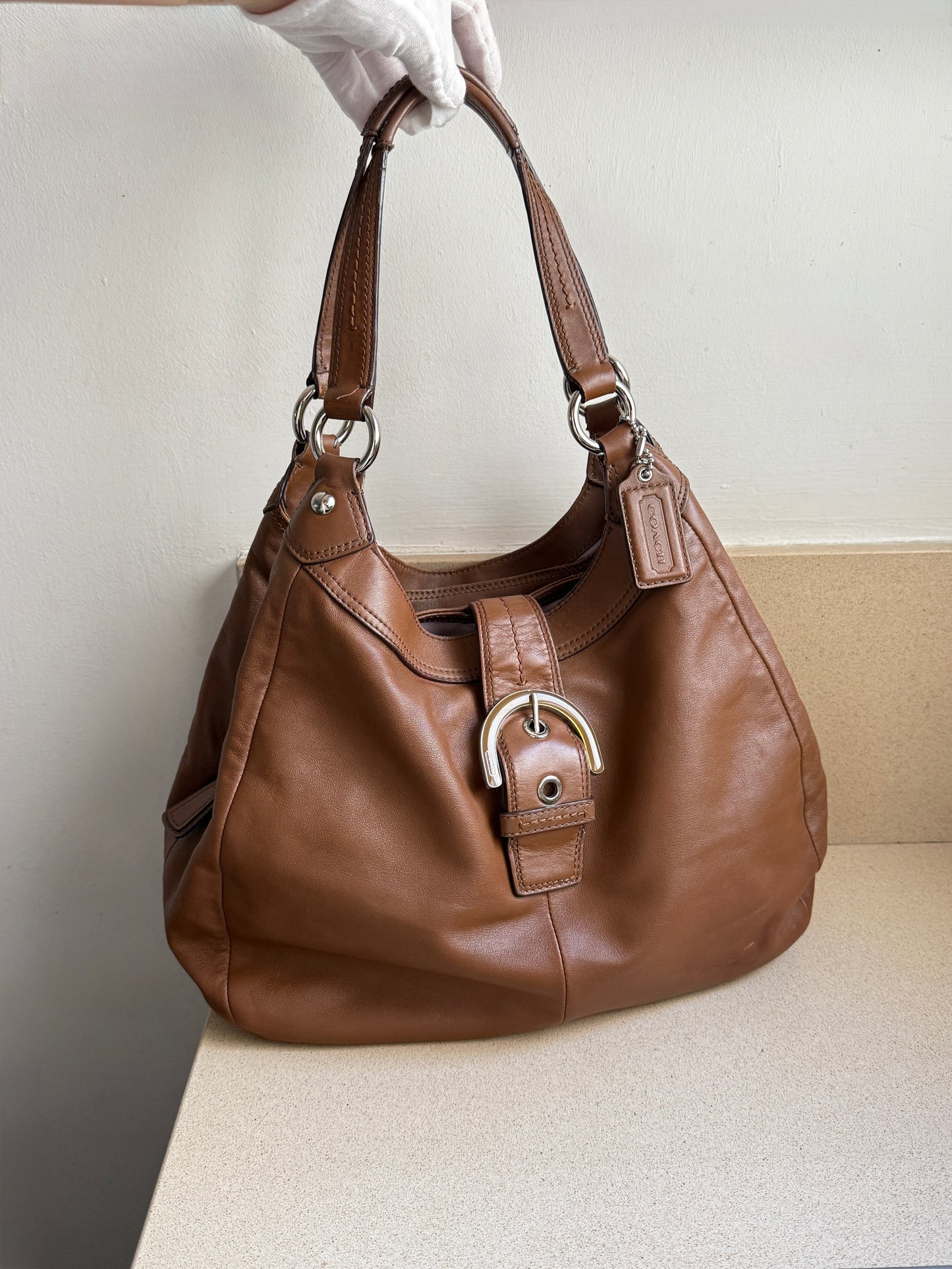 Coach Lynn Soho Leather Shoulder Bag, Large