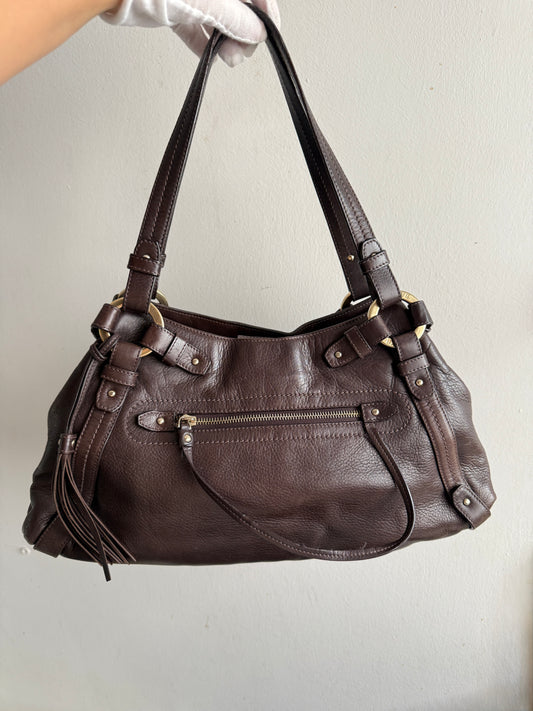 Super Rare Bally Leather Shoulder Bag