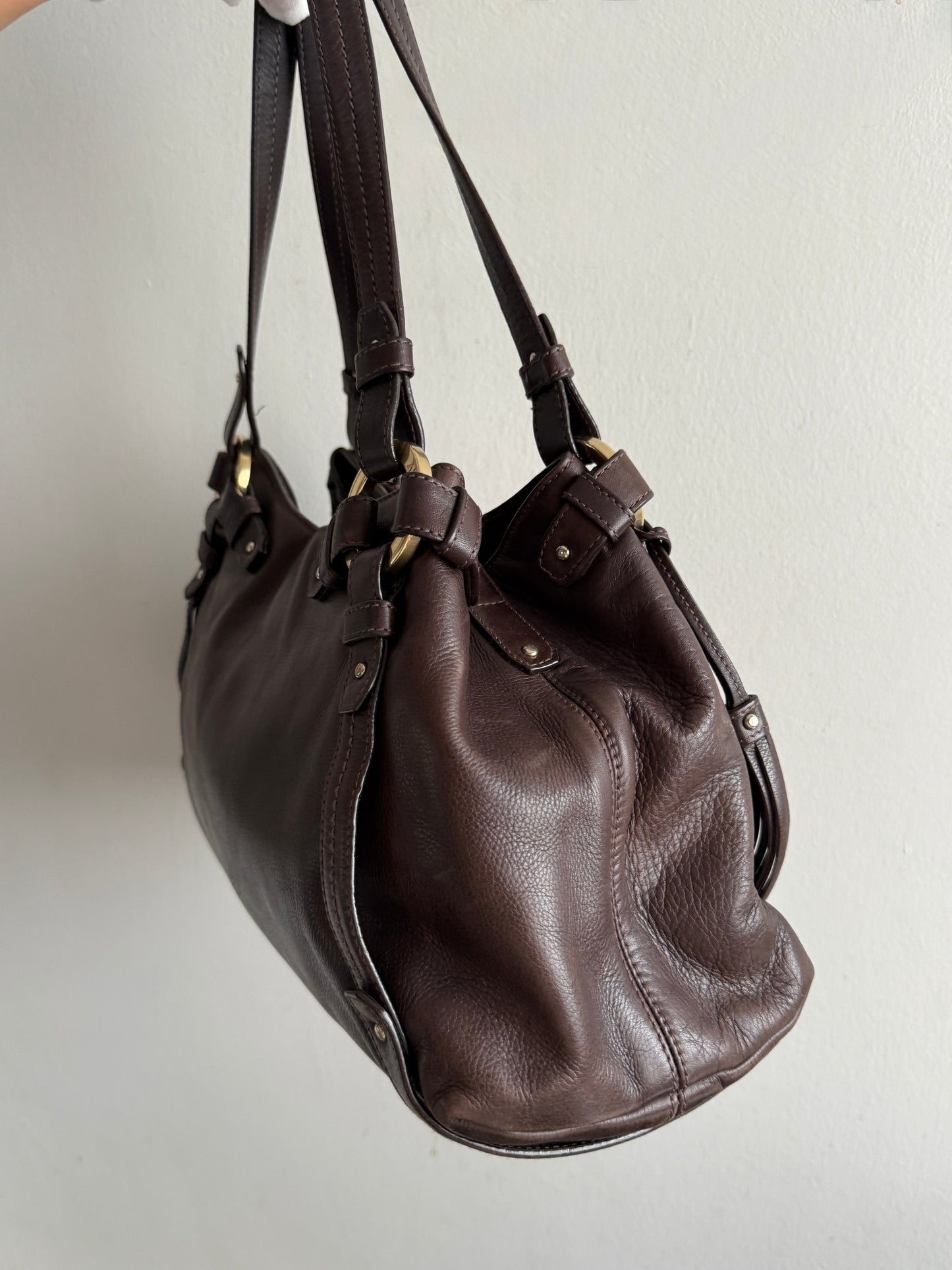 Super Rare Bally Leather Shoulder Bag