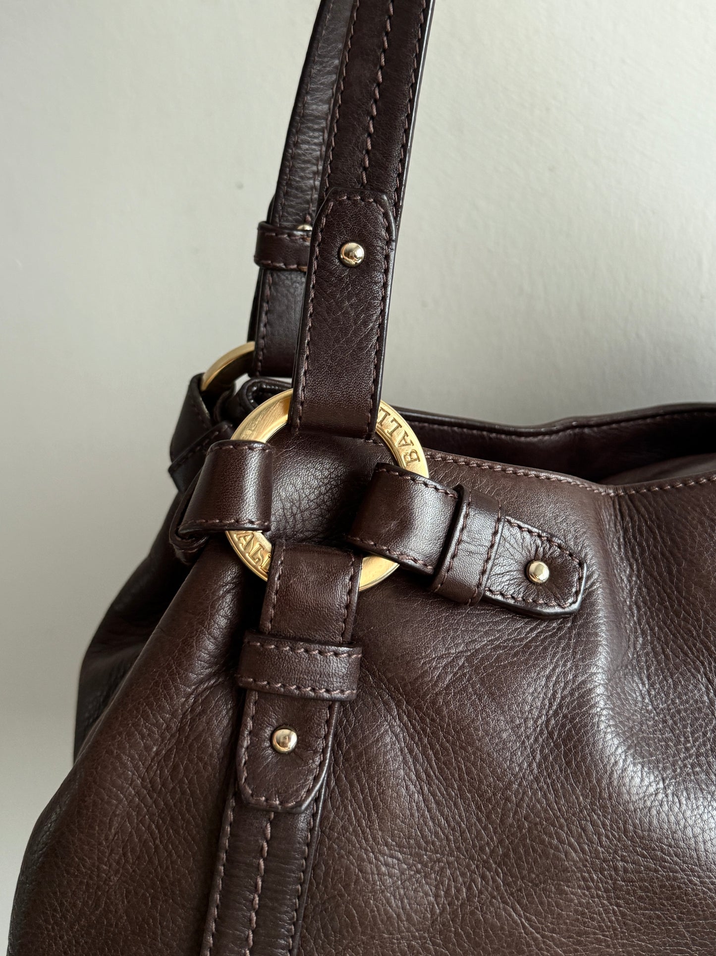 Super Rare Bally Leather Shoulder Bag