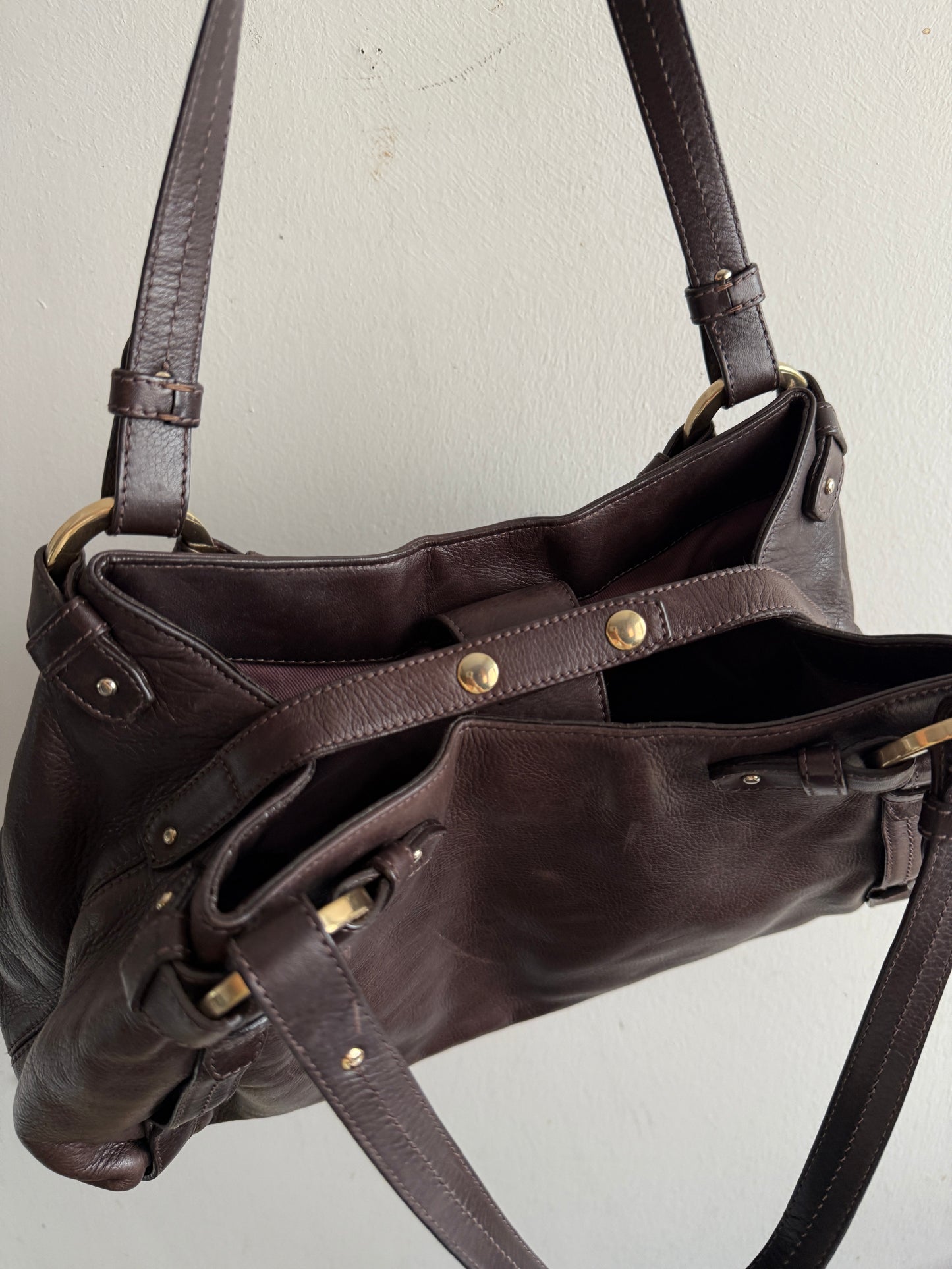 Super Rare Bally Leather Shoulder Bag