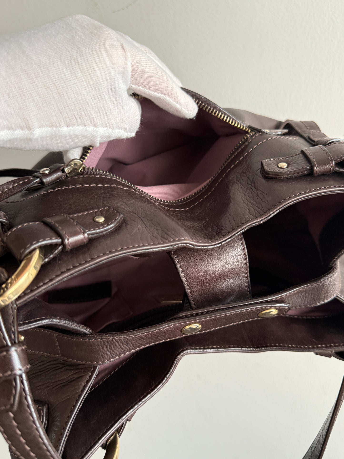 Super Rare Bally Leather Shoulder Bag