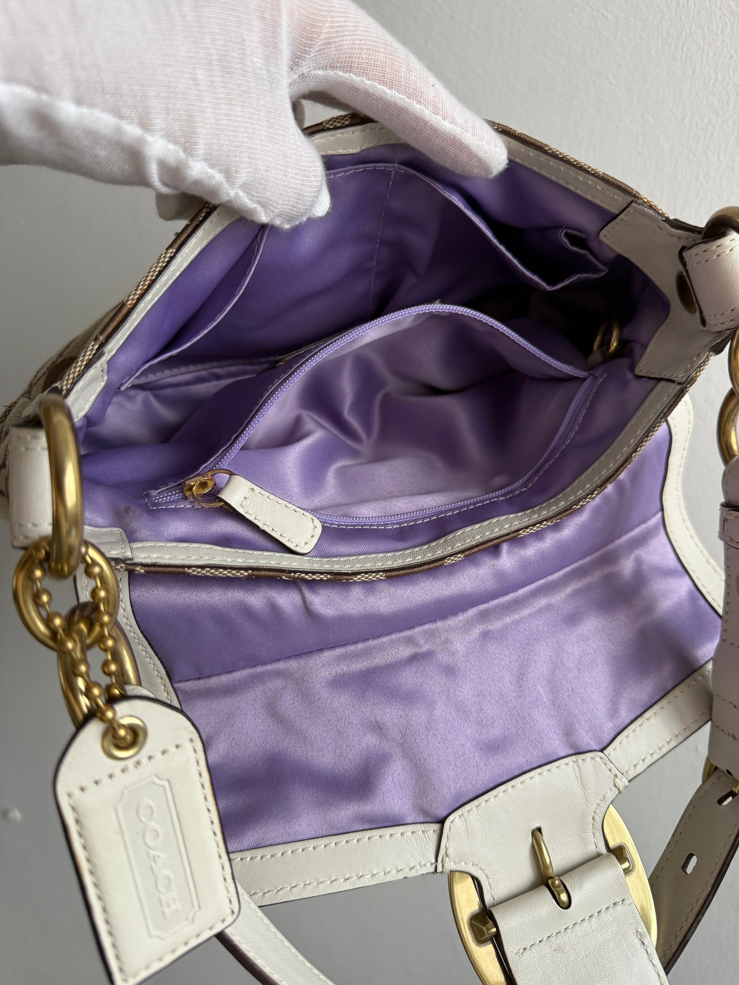 Super Rare Coach Bleecker Signature Shoulder Bag