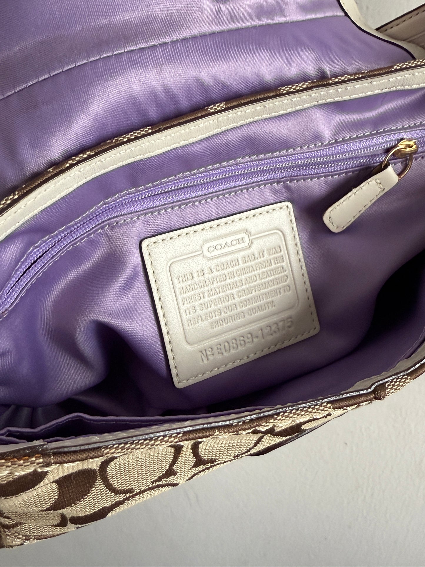 Super Rare Coach Bleecker Signature Shoulder Bag