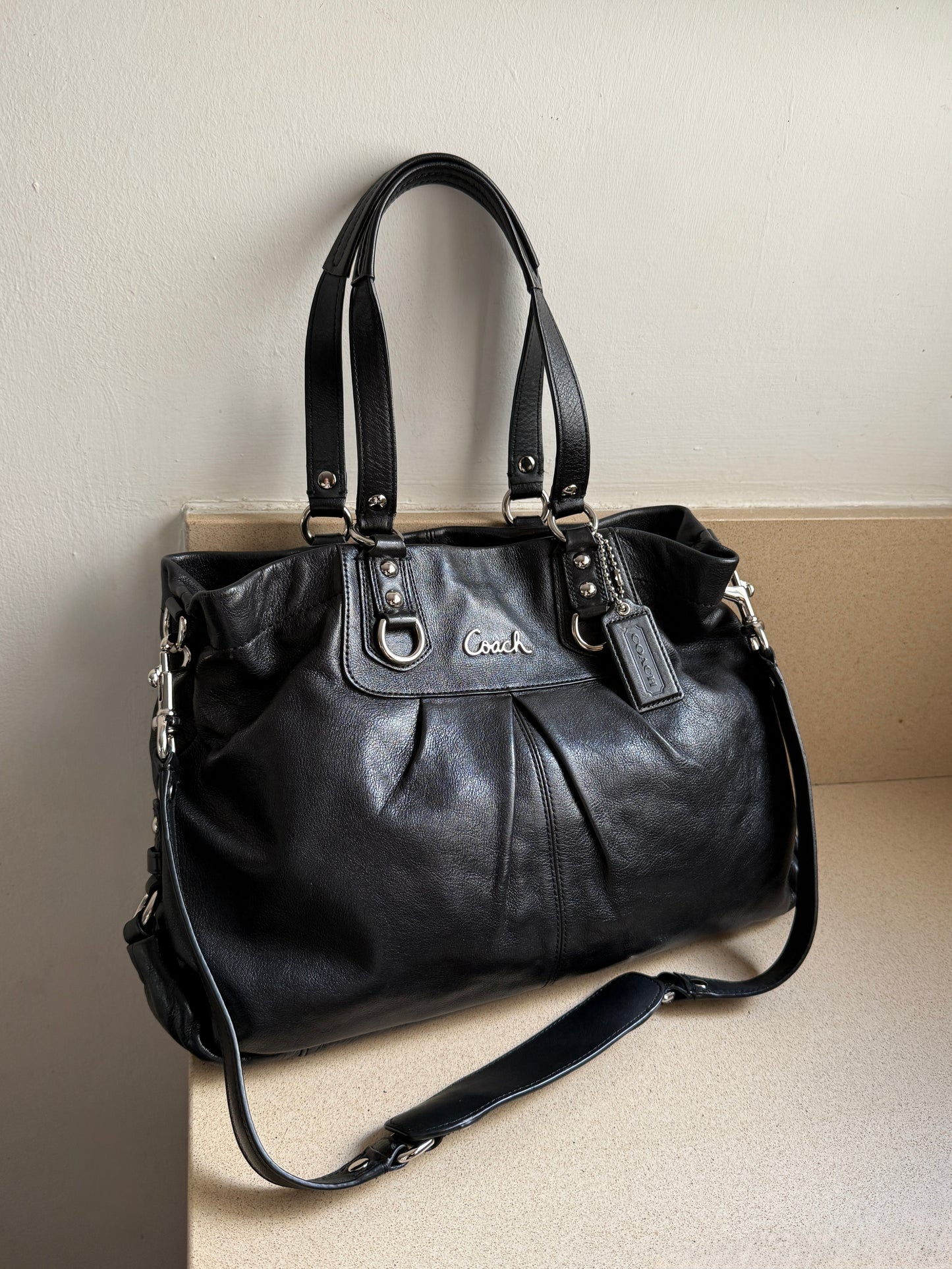 Coach Ashley Leather Carryall Shoulder Bag