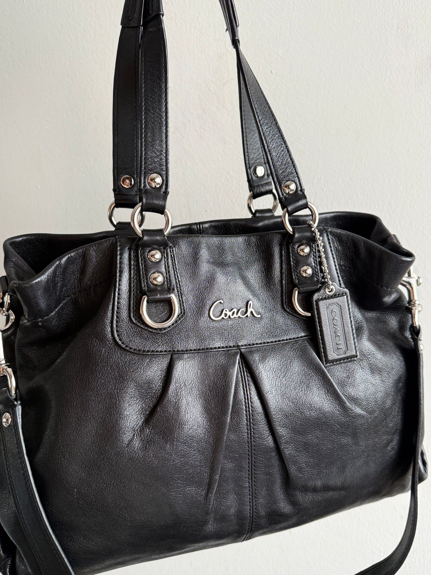 Coach Ashley Leather Carryall Shoulder Bag