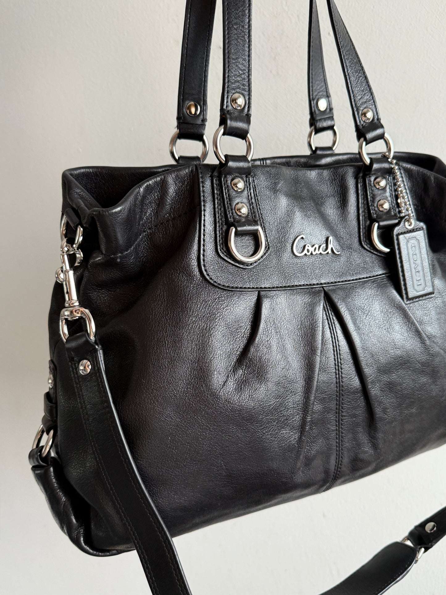 Coach Ashley Leather Carryall Shoulder Bag