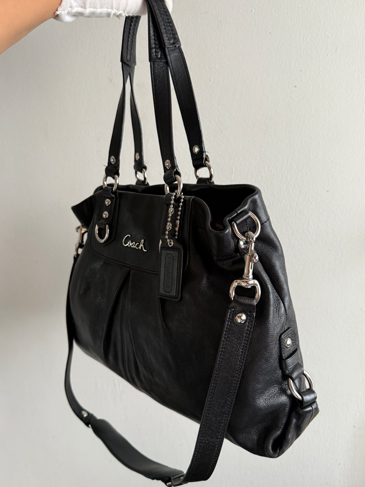 Coach Ashley Leather Carryall Shoulder Bag