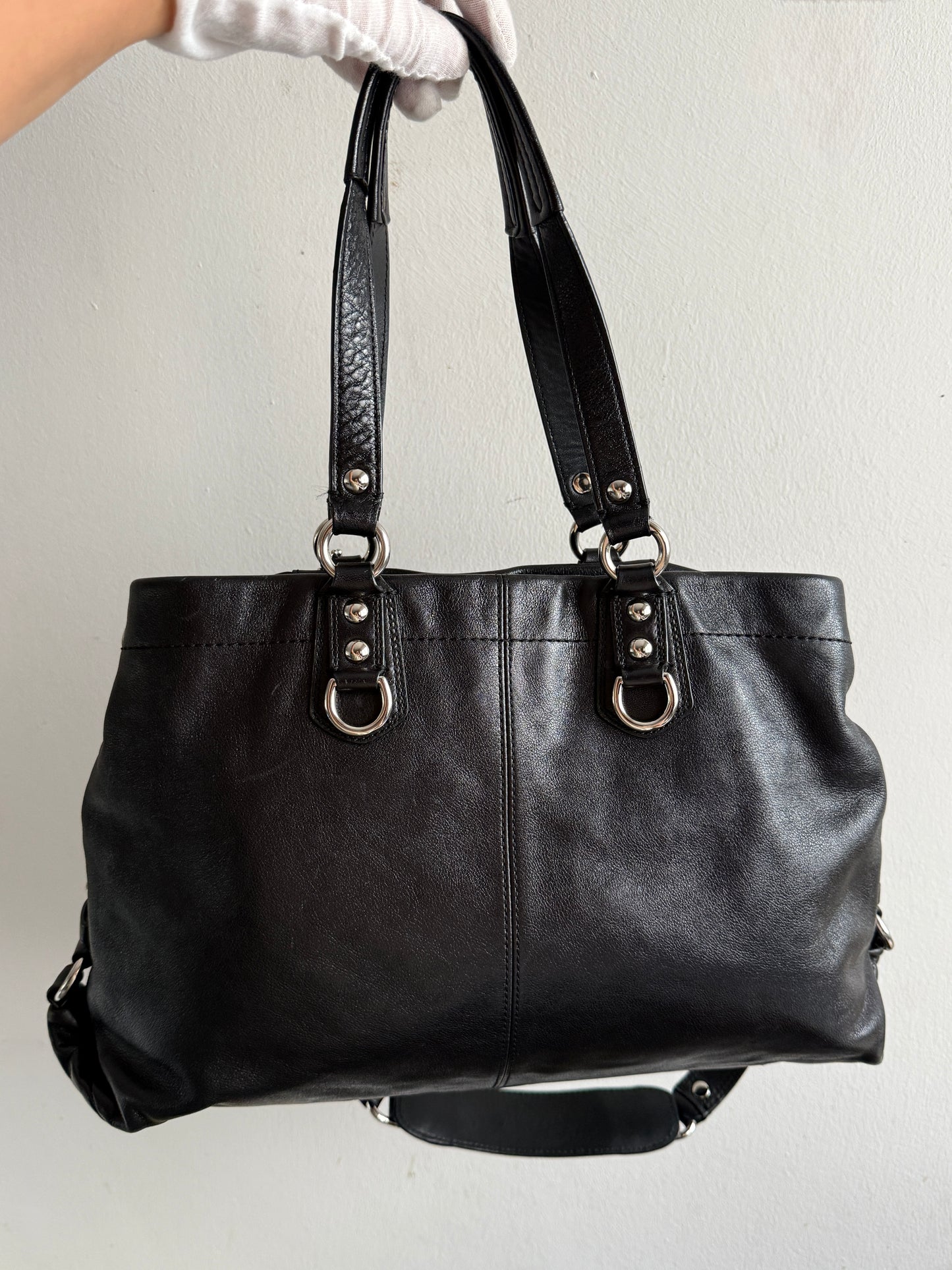 Coach Ashley Leather Carryall Shoulder Bag