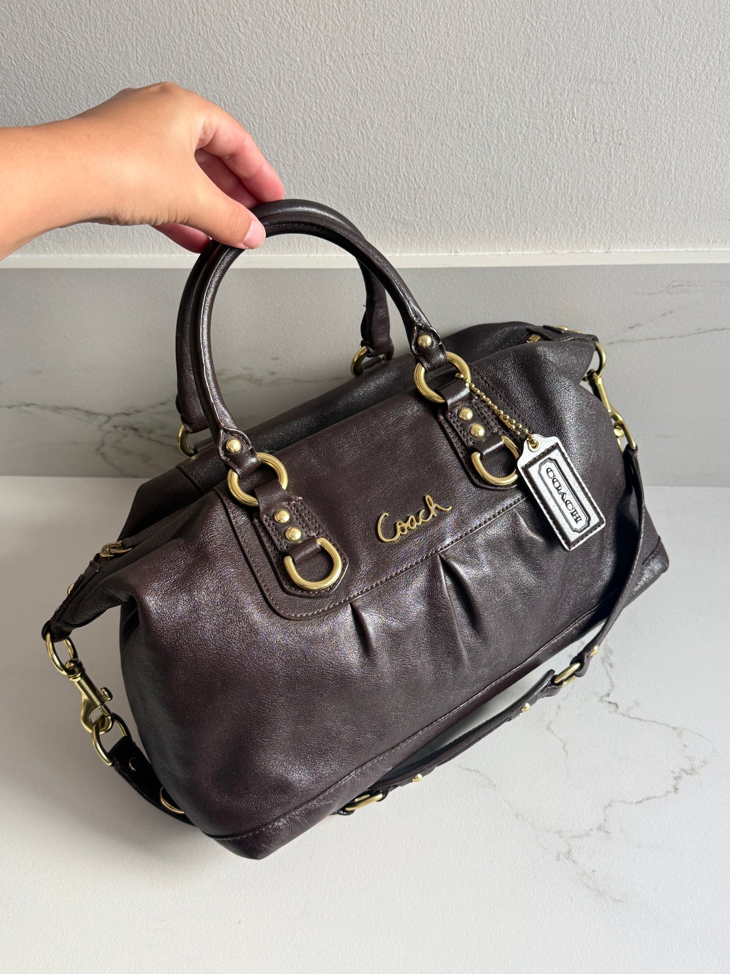 Super Rare Coach Ashley Leather Satchel