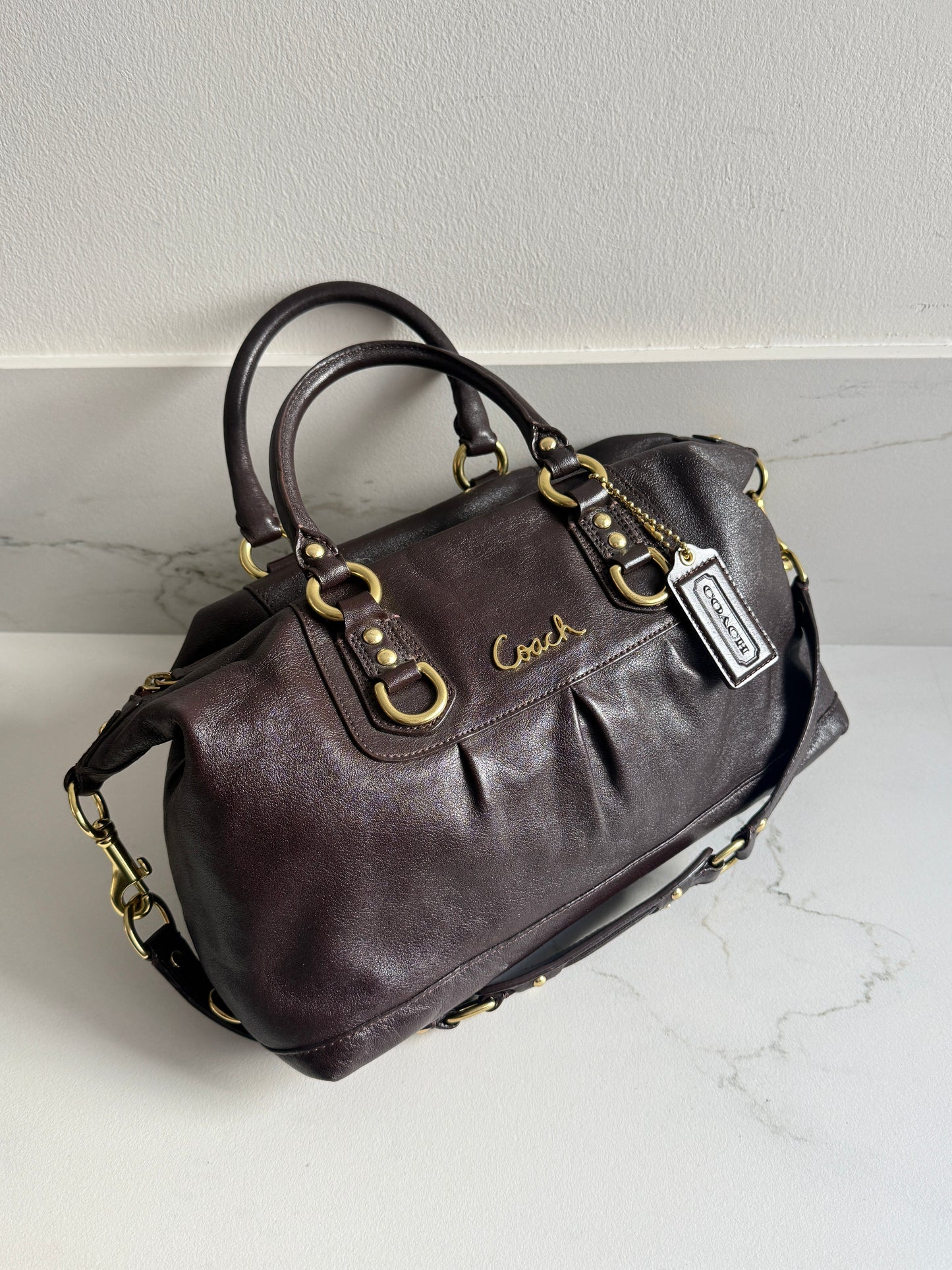 Super Rare Coach Ashley Leather Satchel