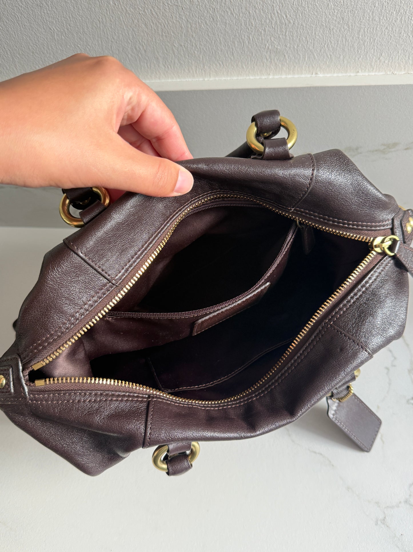 Super Rare Coach Ashley Leather Satchel