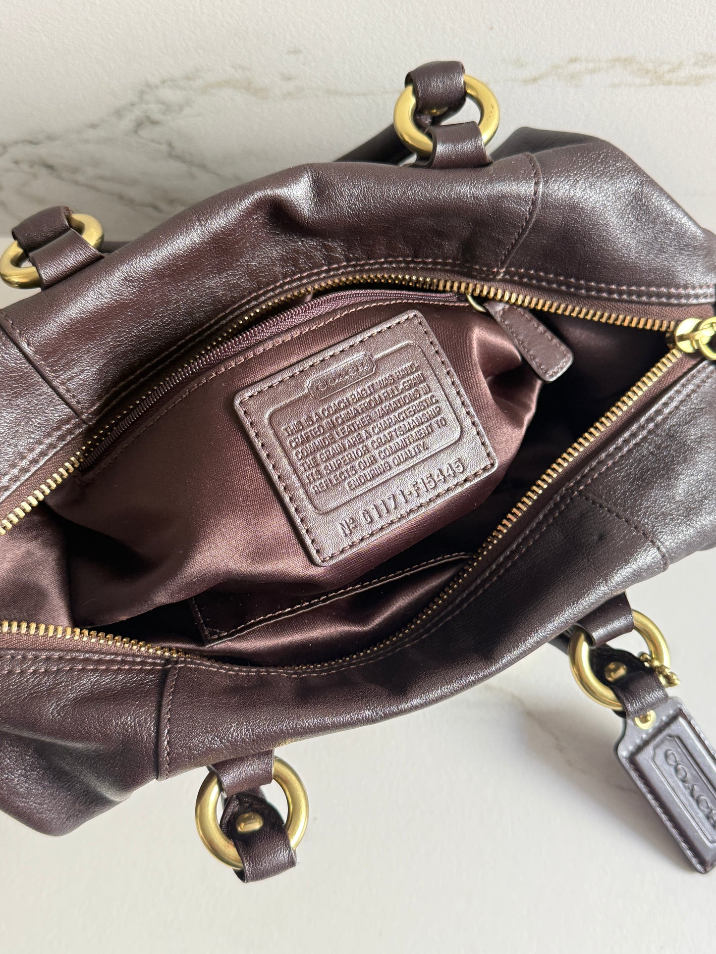 Super Rare Coach Ashley Leather Satchel