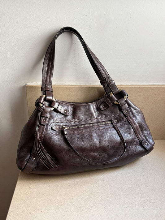 Super Rare Bally Leather Shoulder Bag