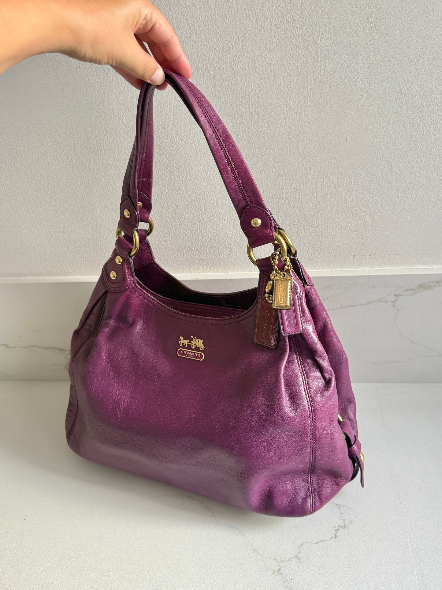 Rare Coach Madison Maggie Leather Shoulder Bag