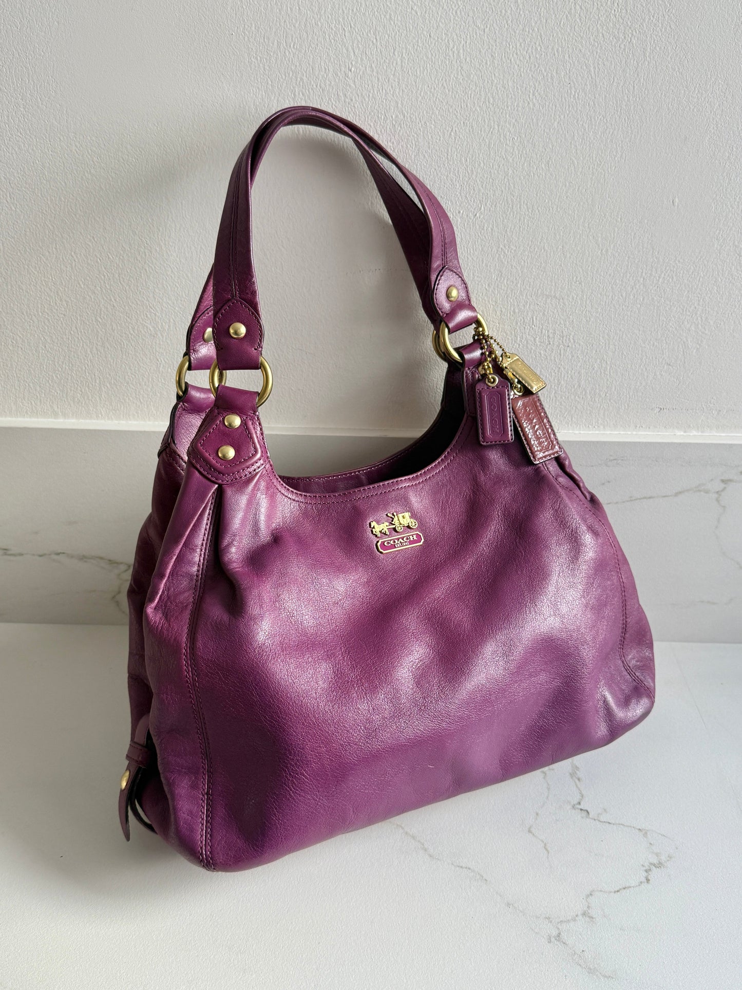 Rare Coach Madison Maggie Leather Shoulder Bag