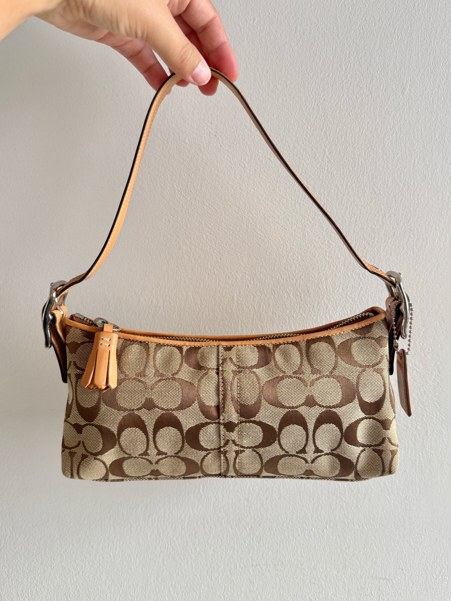Coach East West Demi Baguette Bag
