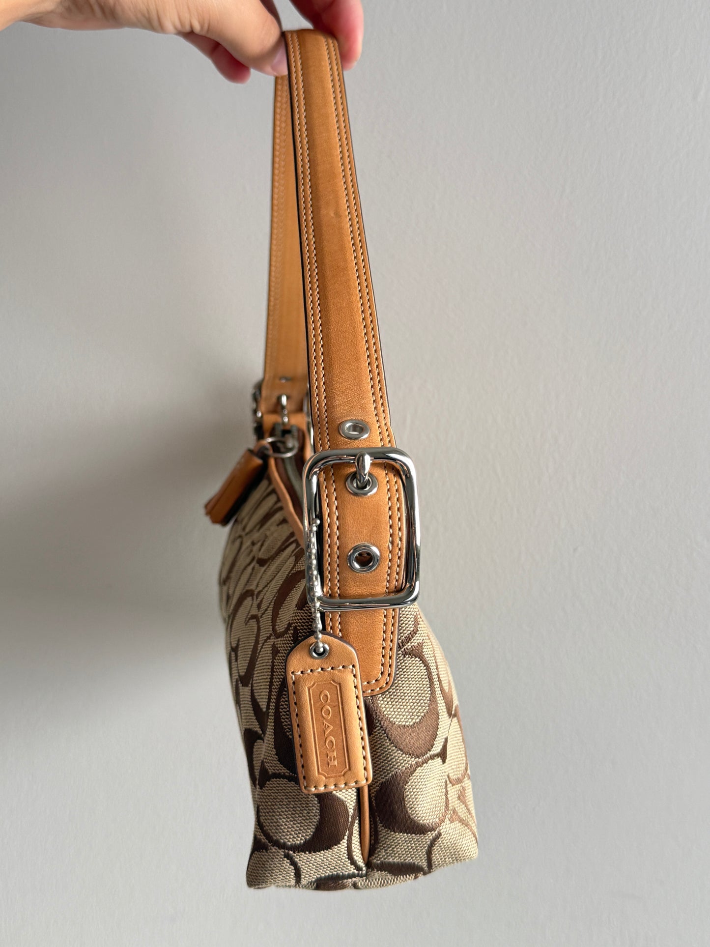 Coach East West Demi Baguette Bag