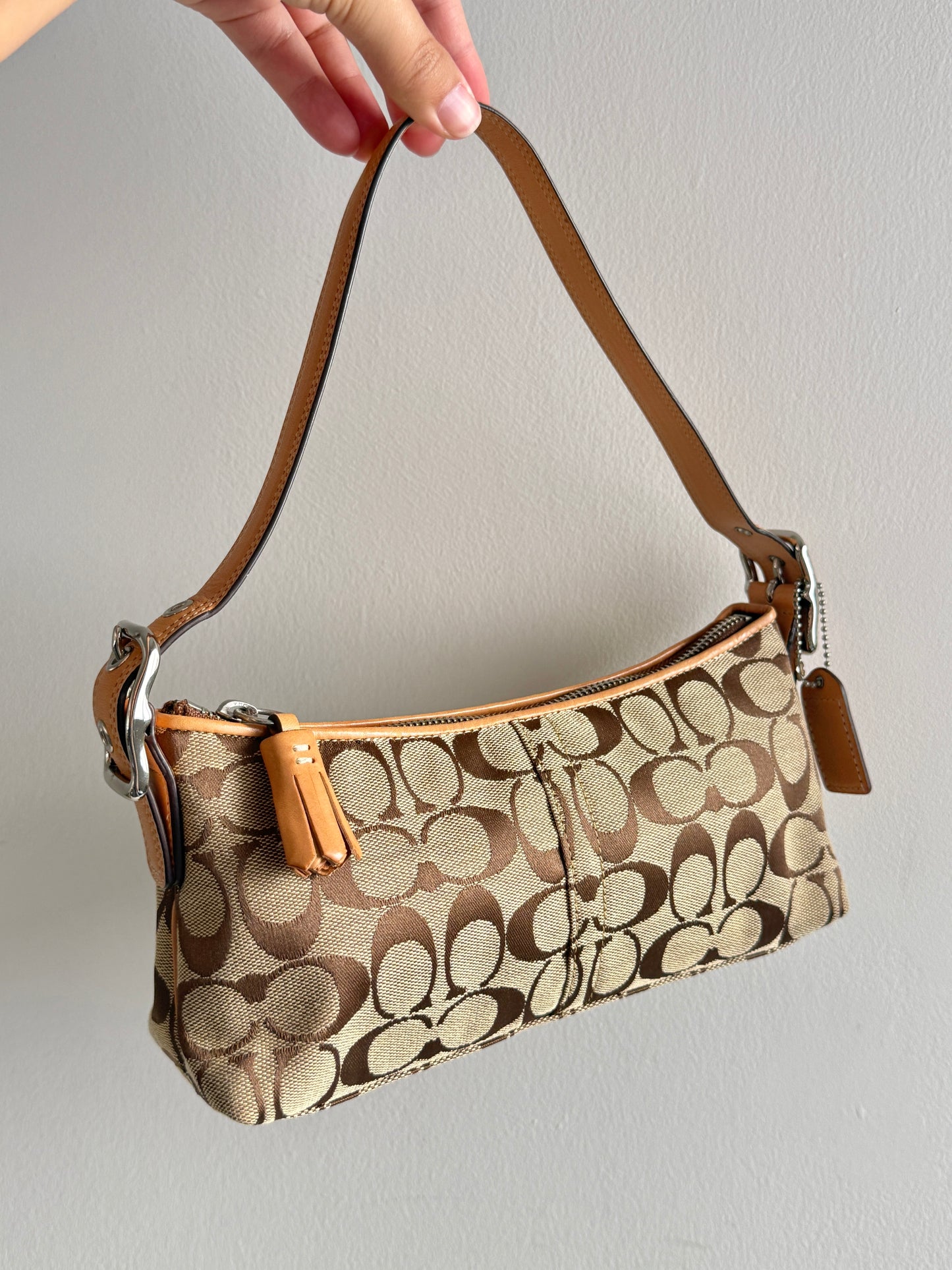 Coach East West Demi Baguette Bag