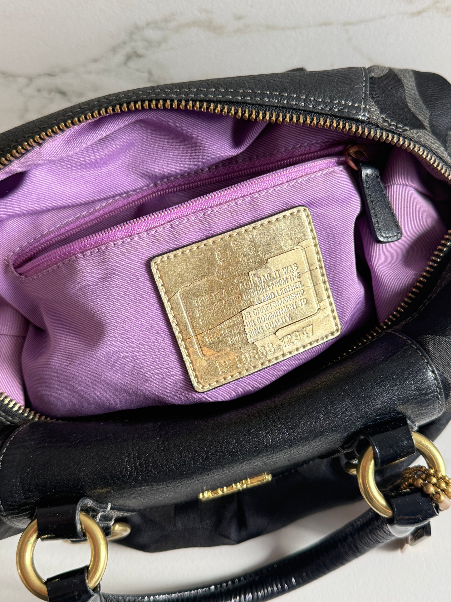 Super Rare Coach Madison Sabrina Signature Satchel