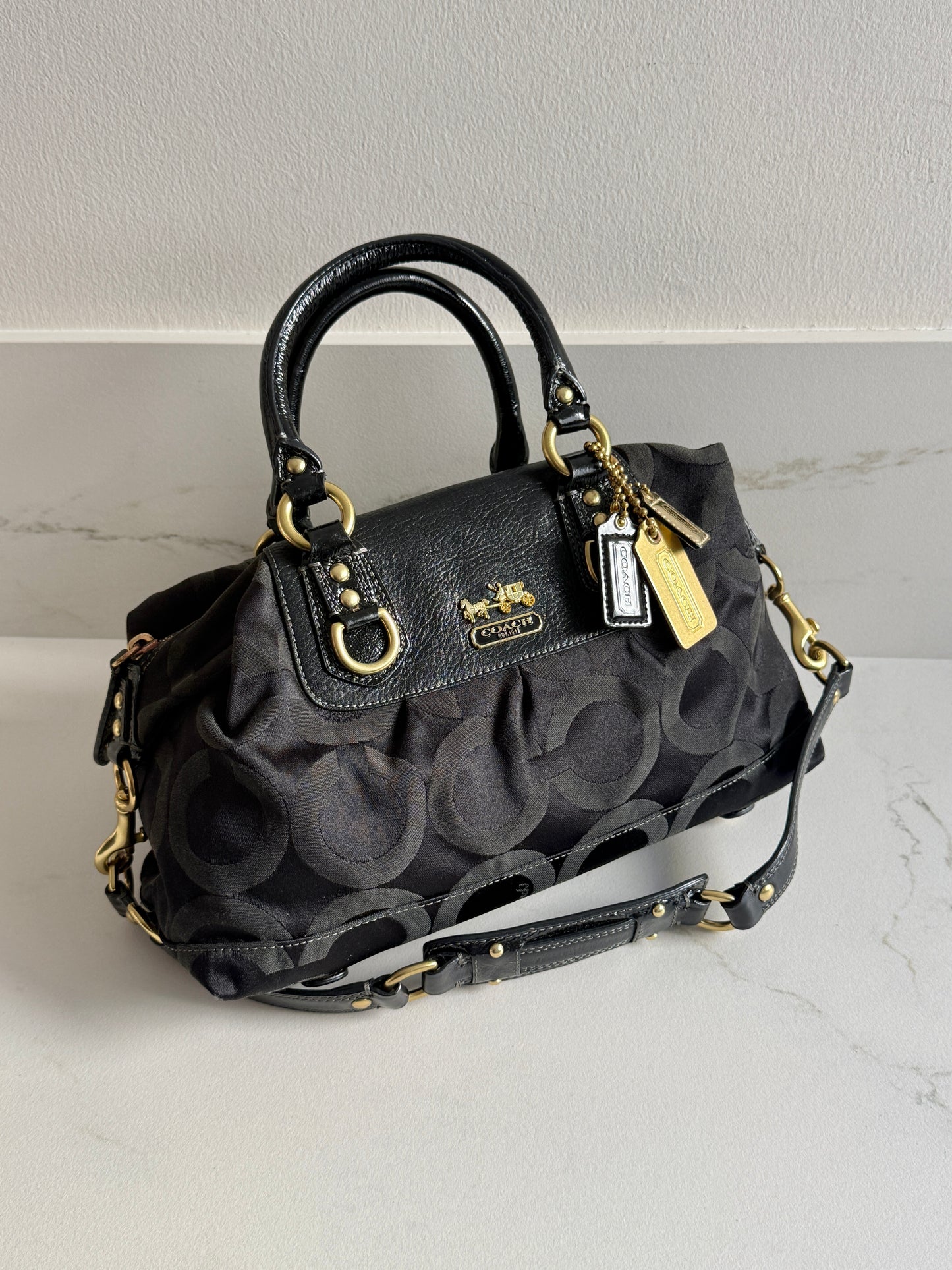 Super Rare Coach Madison Sabrina Signature Satchel
