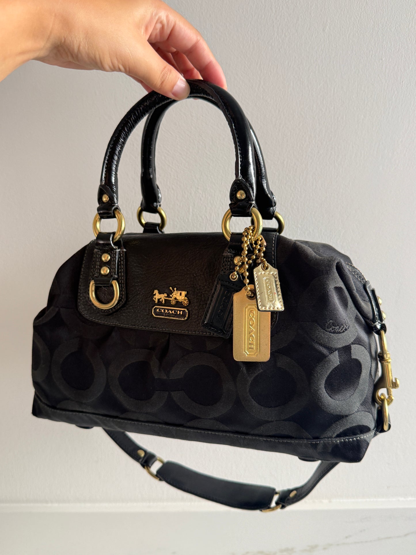 Super Rare Coach Madison Sabrina Signature Satchel