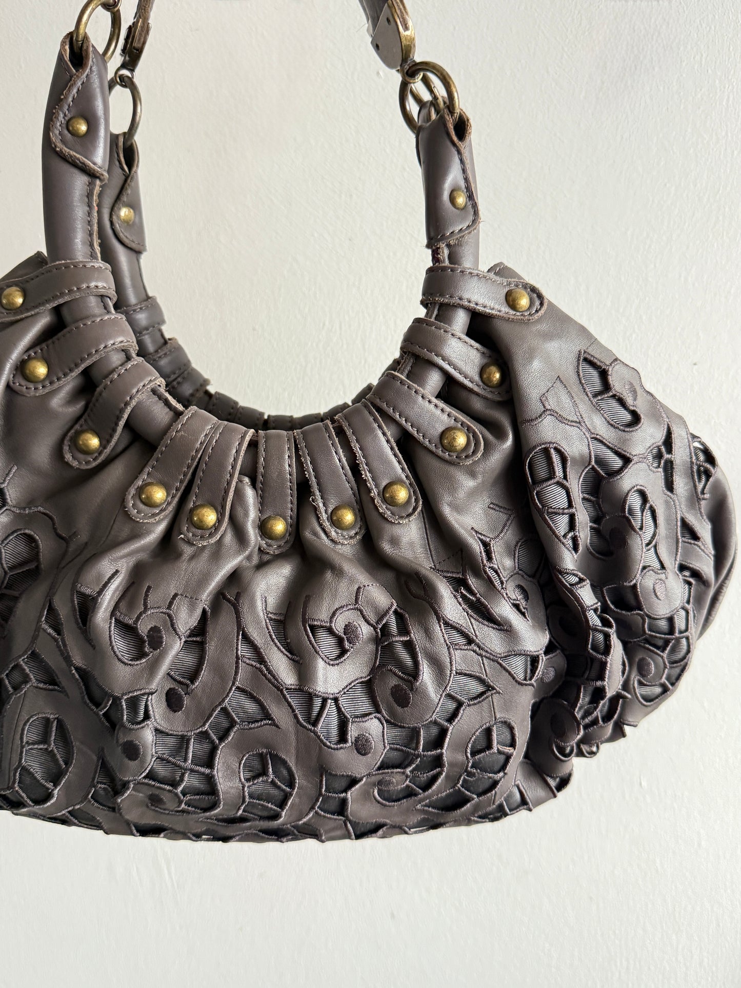 Super Rare BCBGMaxAzria Leather Hobo Shoulder Bag