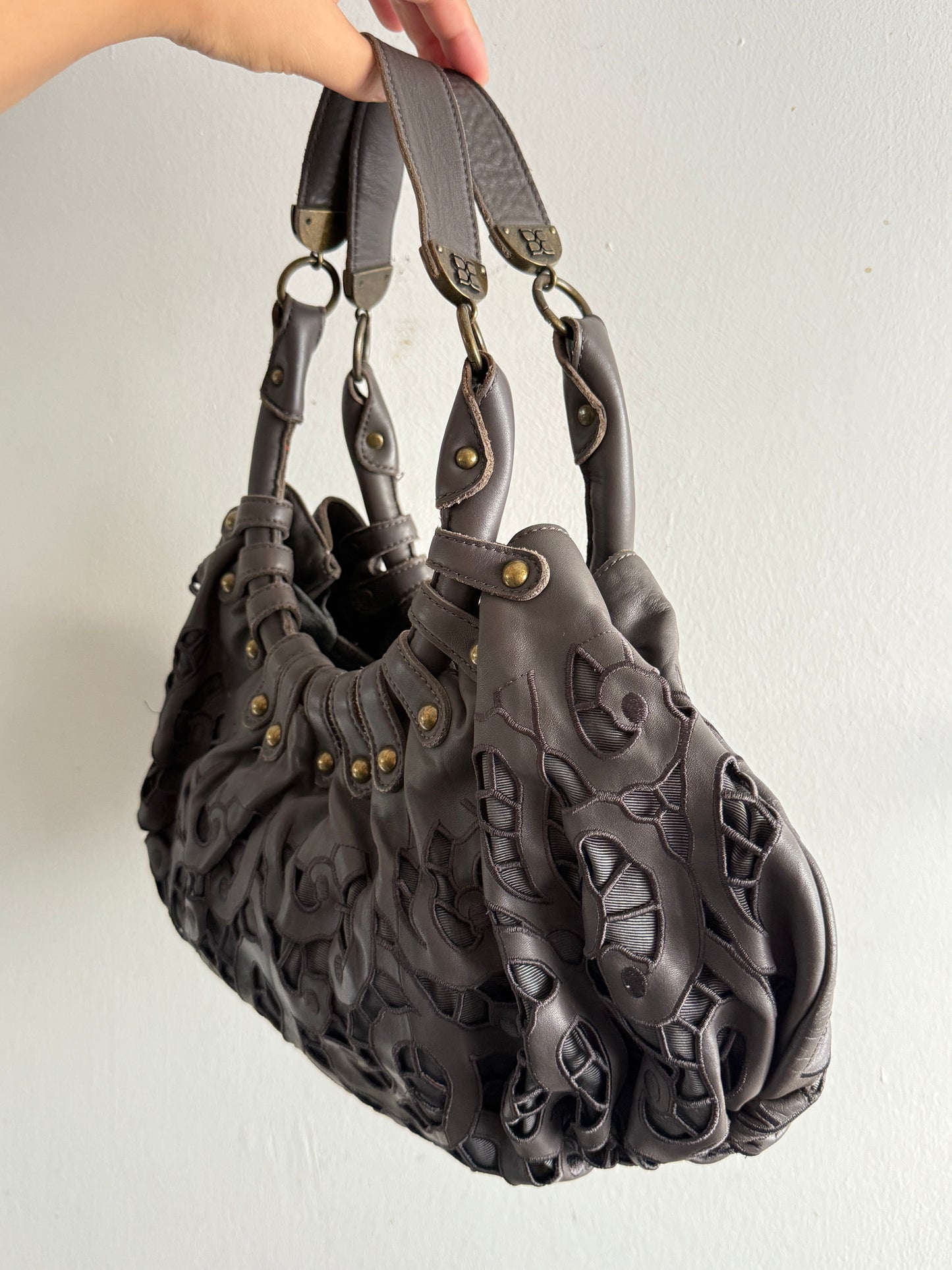 Super Rare BCBGMaxAzria Leather Hobo Shoulder Bag